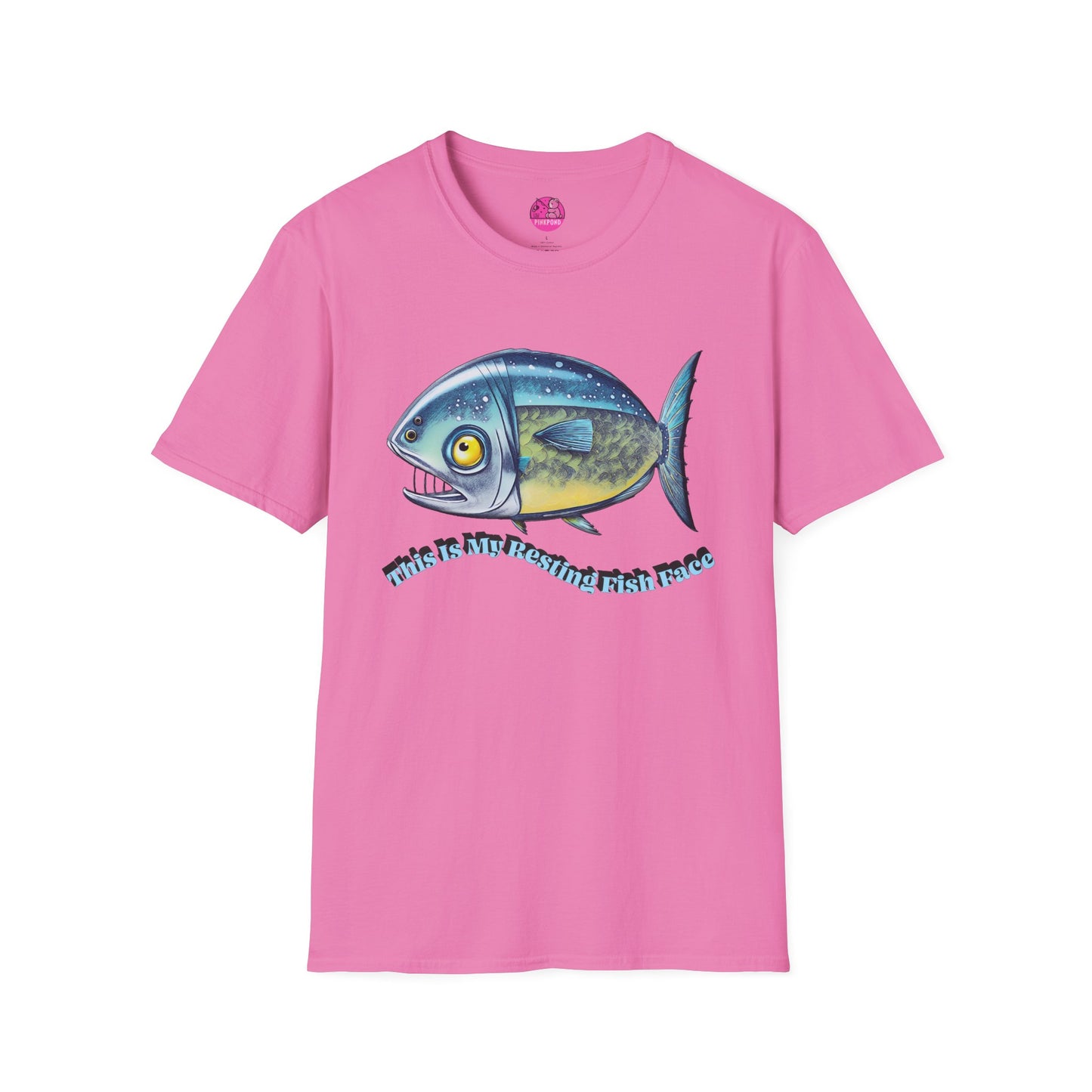 Resting Fish Face T-Shirt - Ocean-Inspired Unisex Tee for Marine Enthusiasts and Pun-Lovers