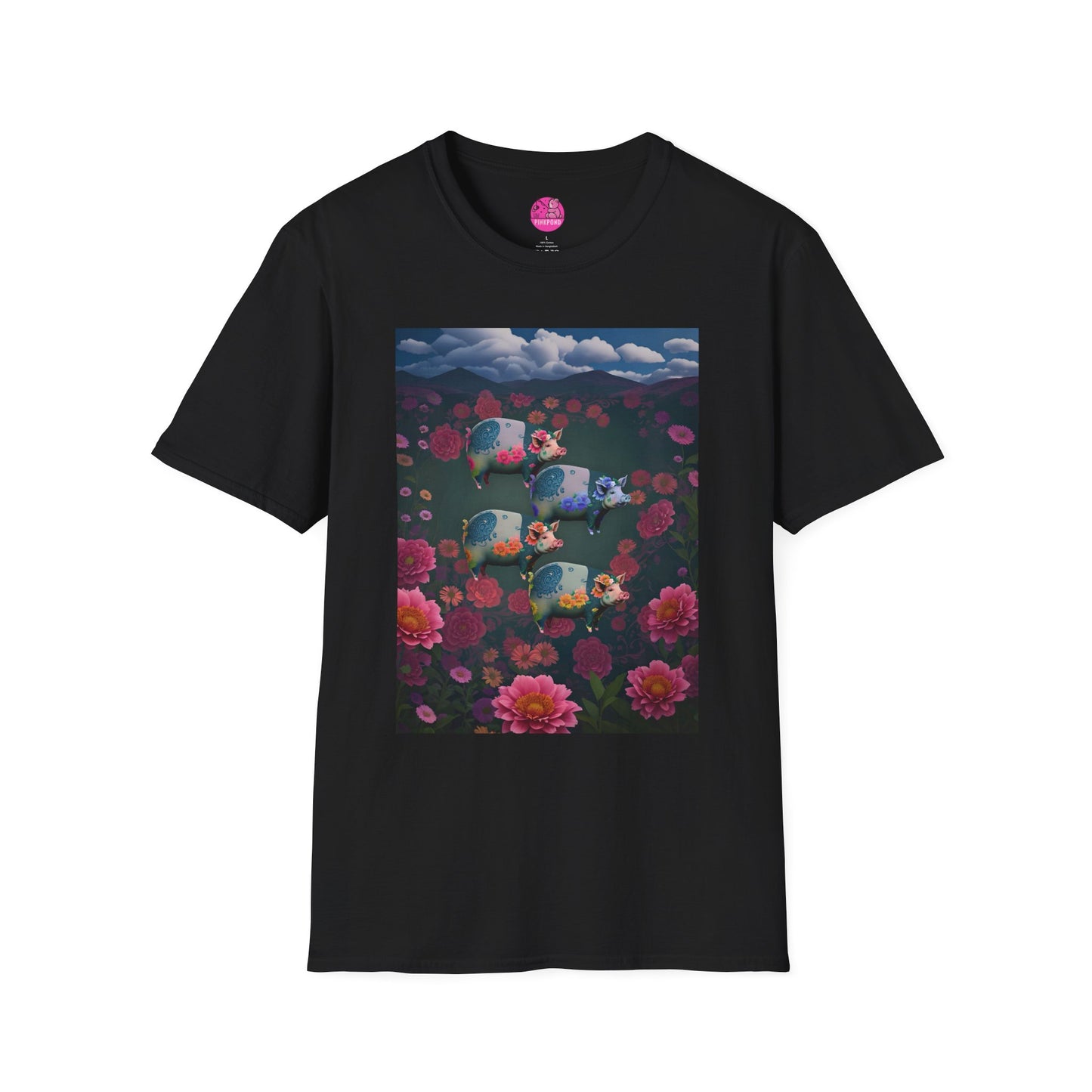 Graphic Tee Floral Flight – Unisex Softstyle T-Shirt