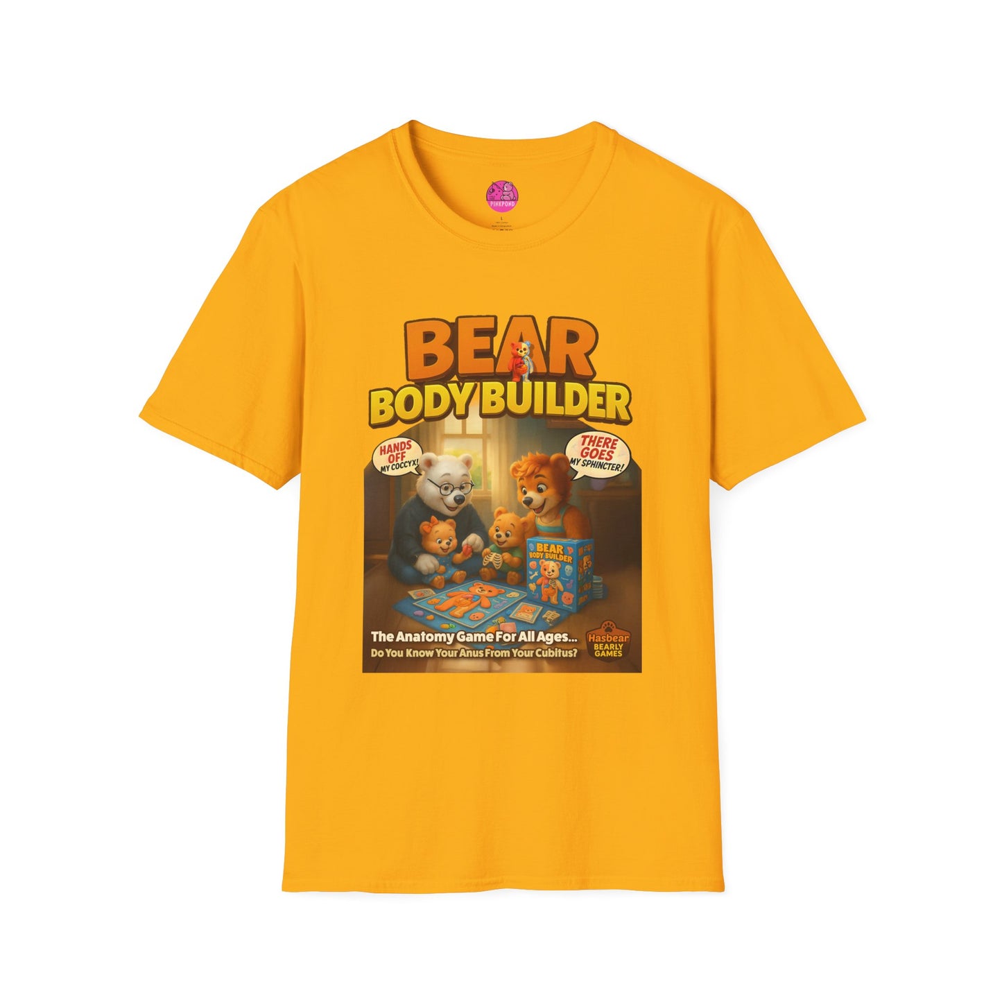 Bear Body Builder Parody Game Tee
