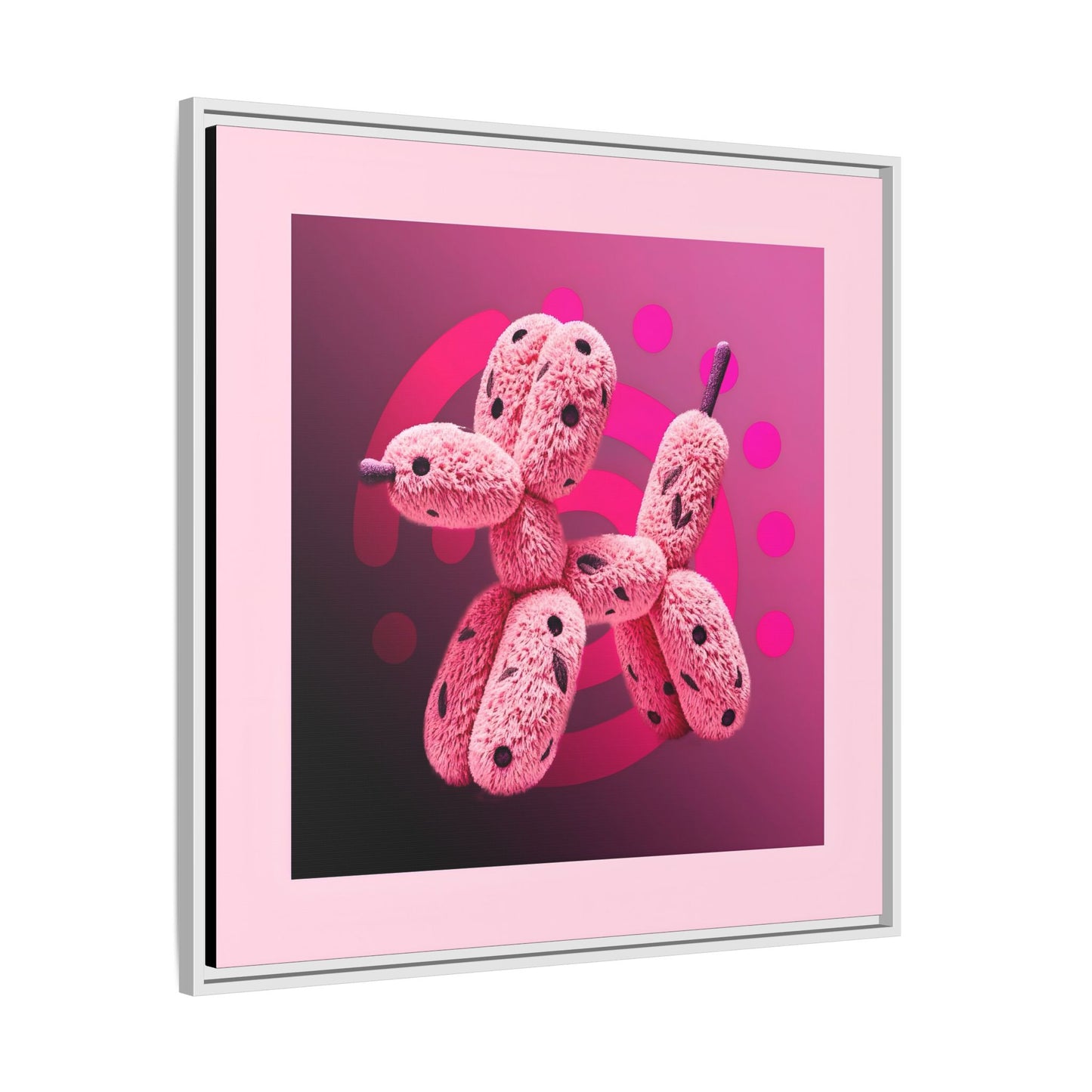 Canvas Art Print - Furry Balloon Dog