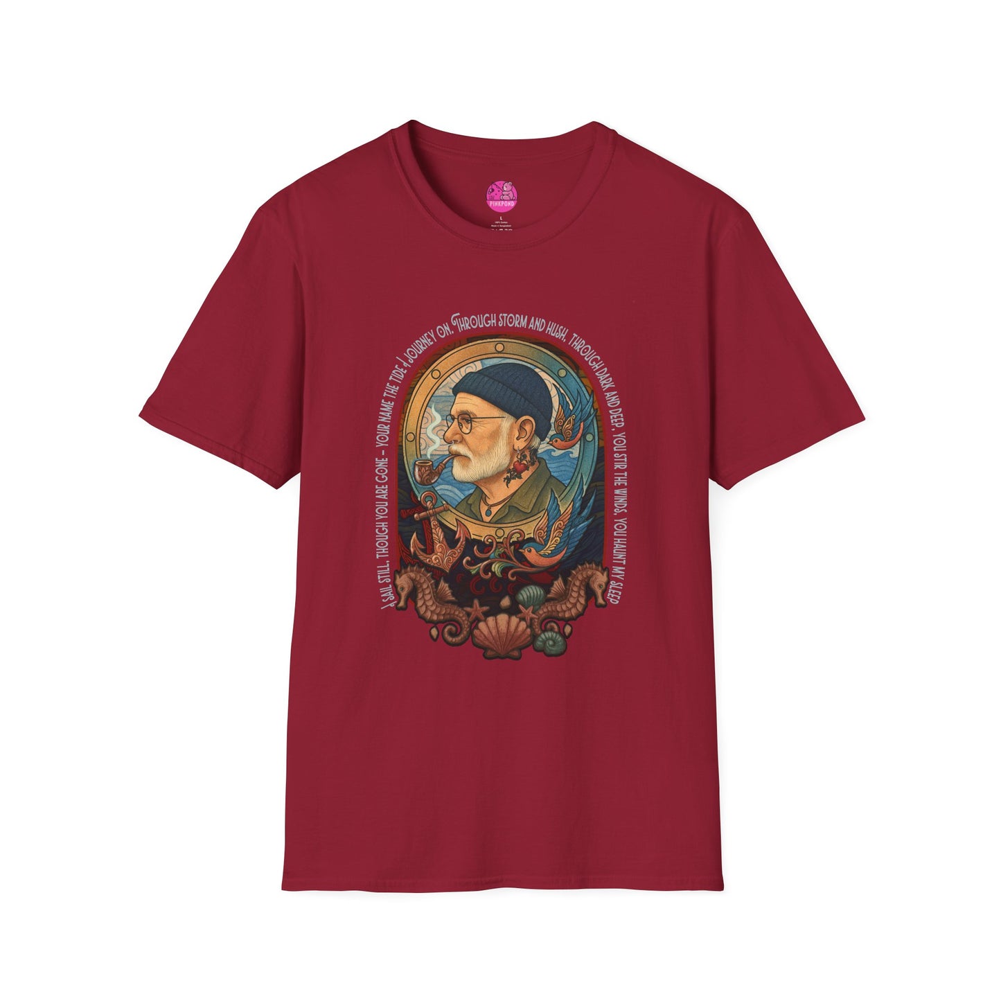 Nautical Anchor Unisex T-Shirt - Old Salt, Big Heart Design