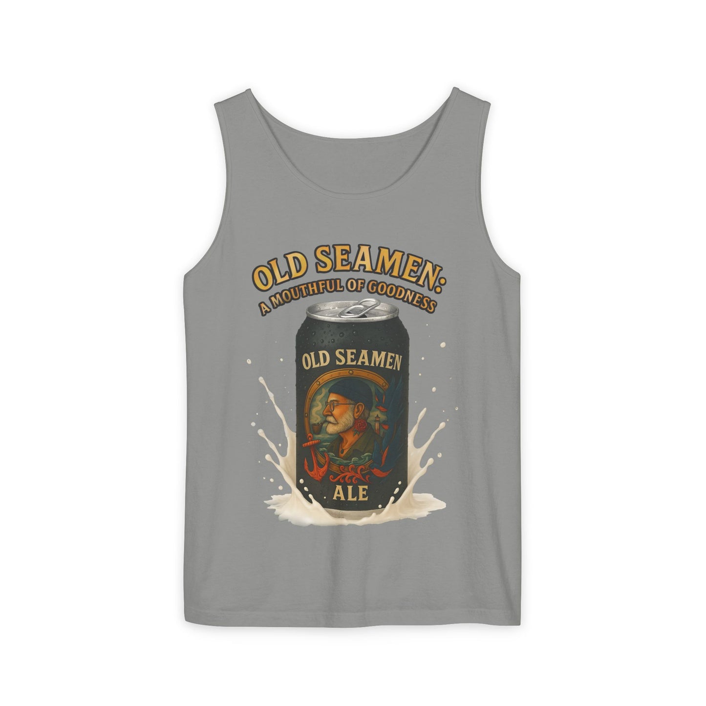 Tank Top Old Seamen Ale T-Shirt Vintage Beer Can Art Naughty Wink