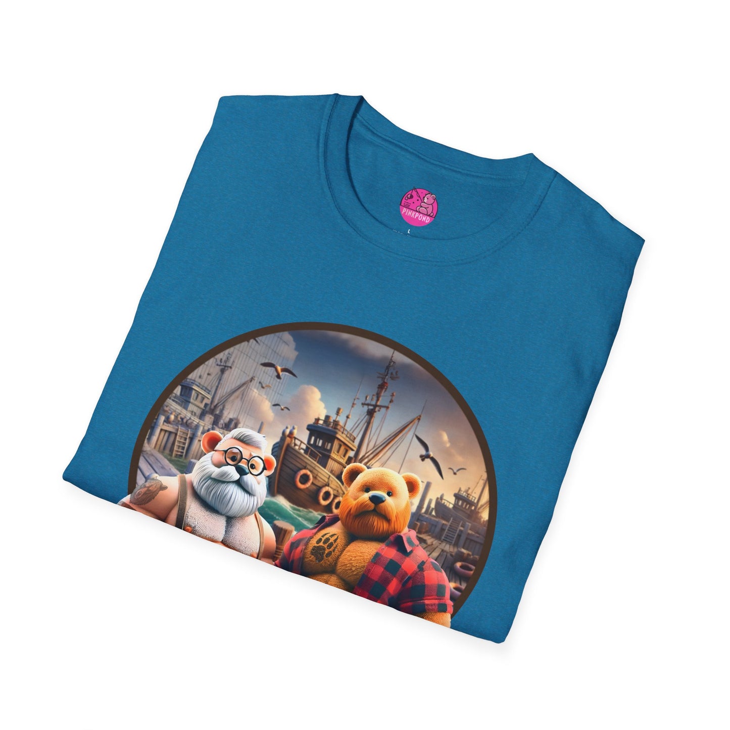 Dockside Daddies T-Shirt - Rugged Bear Seafaring Vibes Tee