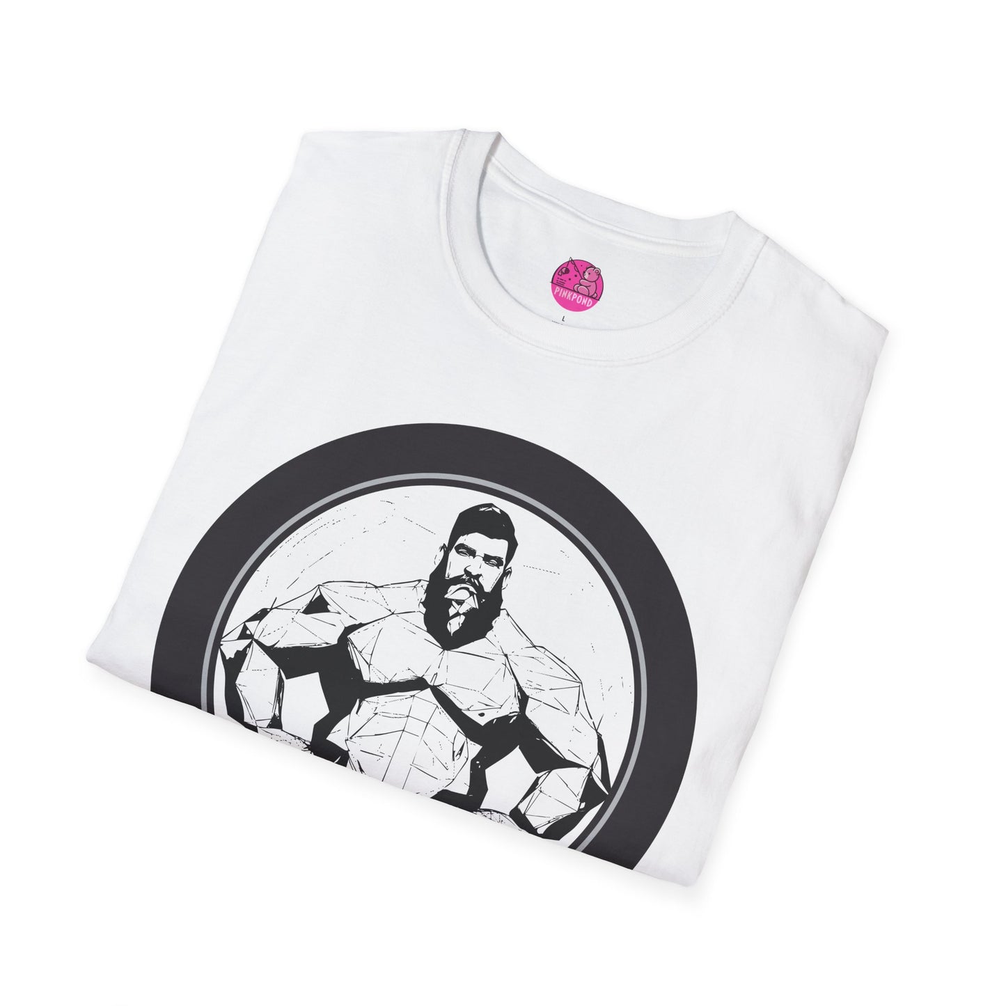 Muscle Bear T-Shirt - Bold Geometric Strength Unleash Your Inner Power