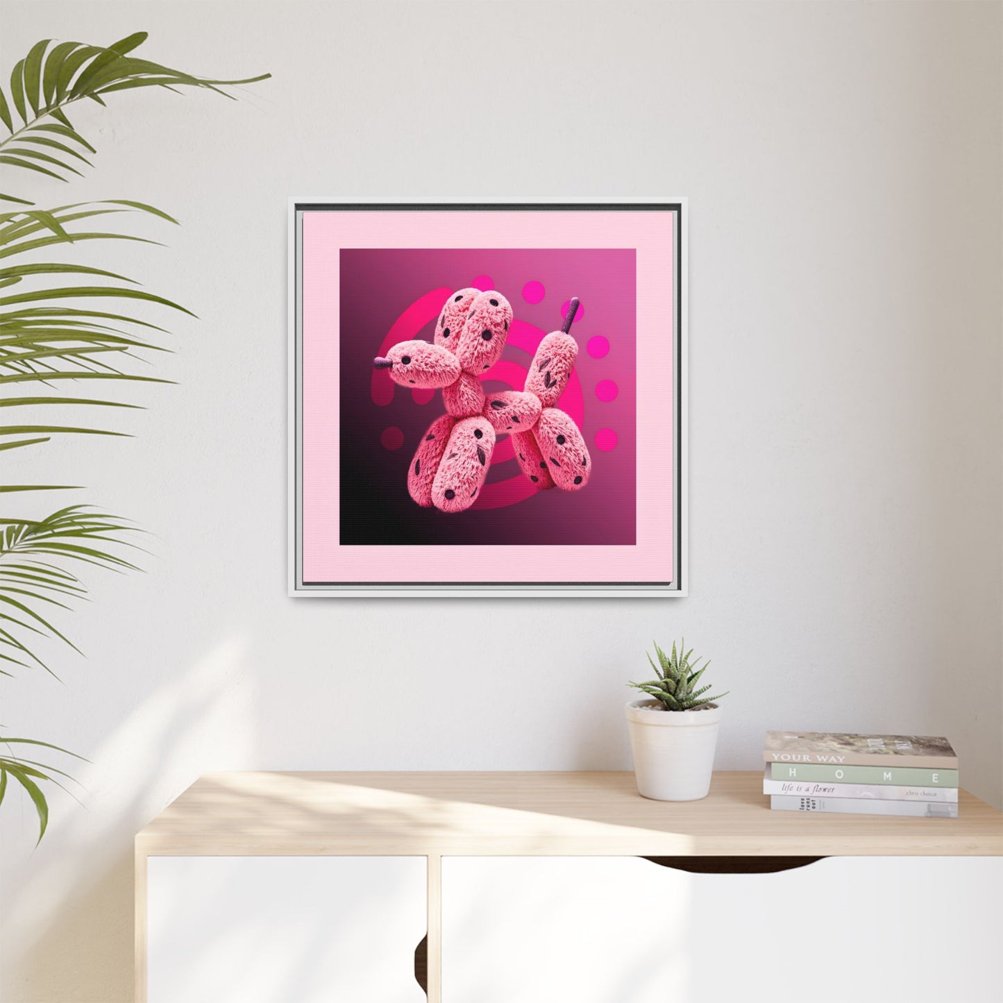 Canvas Art Print - Furry Balloon Dog