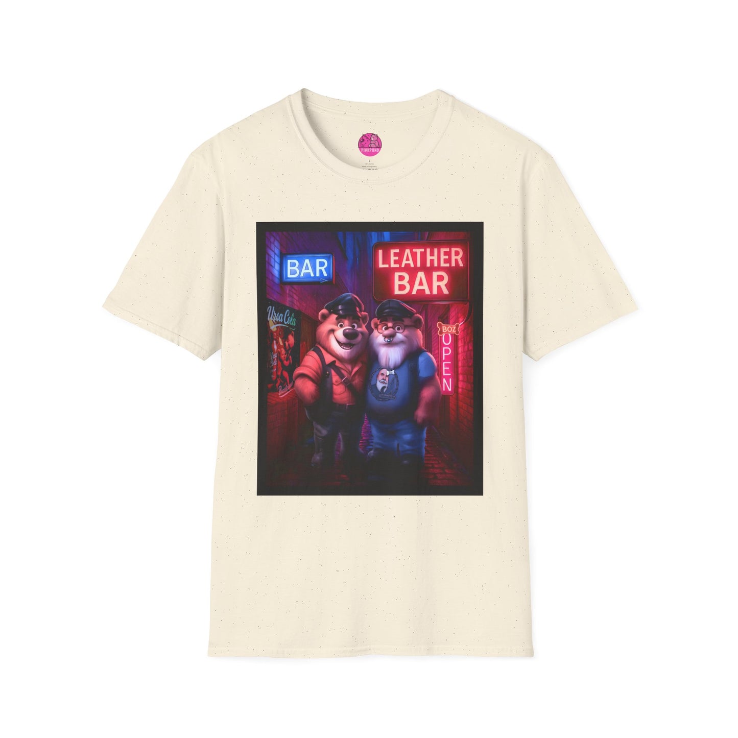 Pup Boz Bear T-Shirt - Exclusive PinkPond Artwork of Boz Lee Schmick