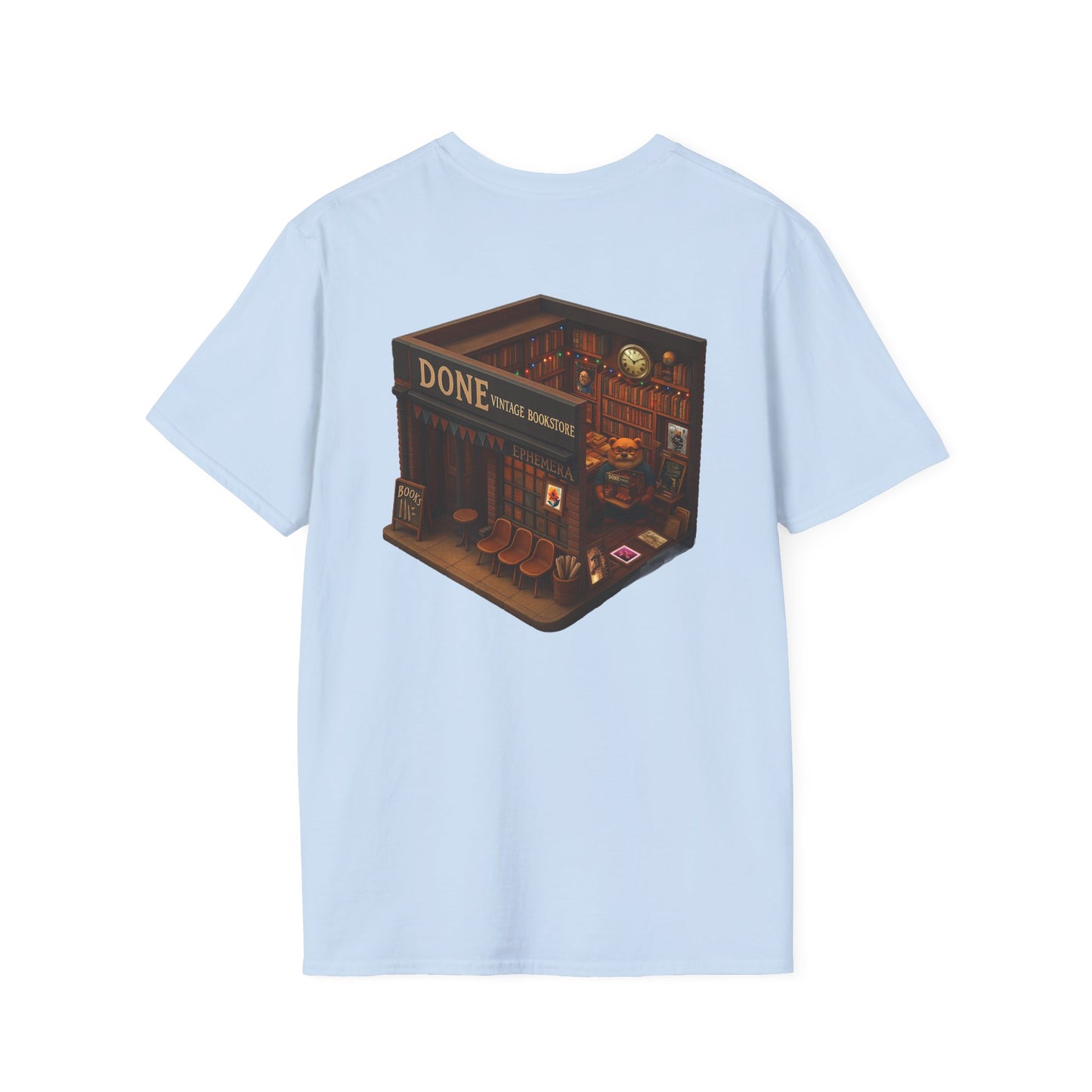 Vintage Bookstore Bear T-Shirt