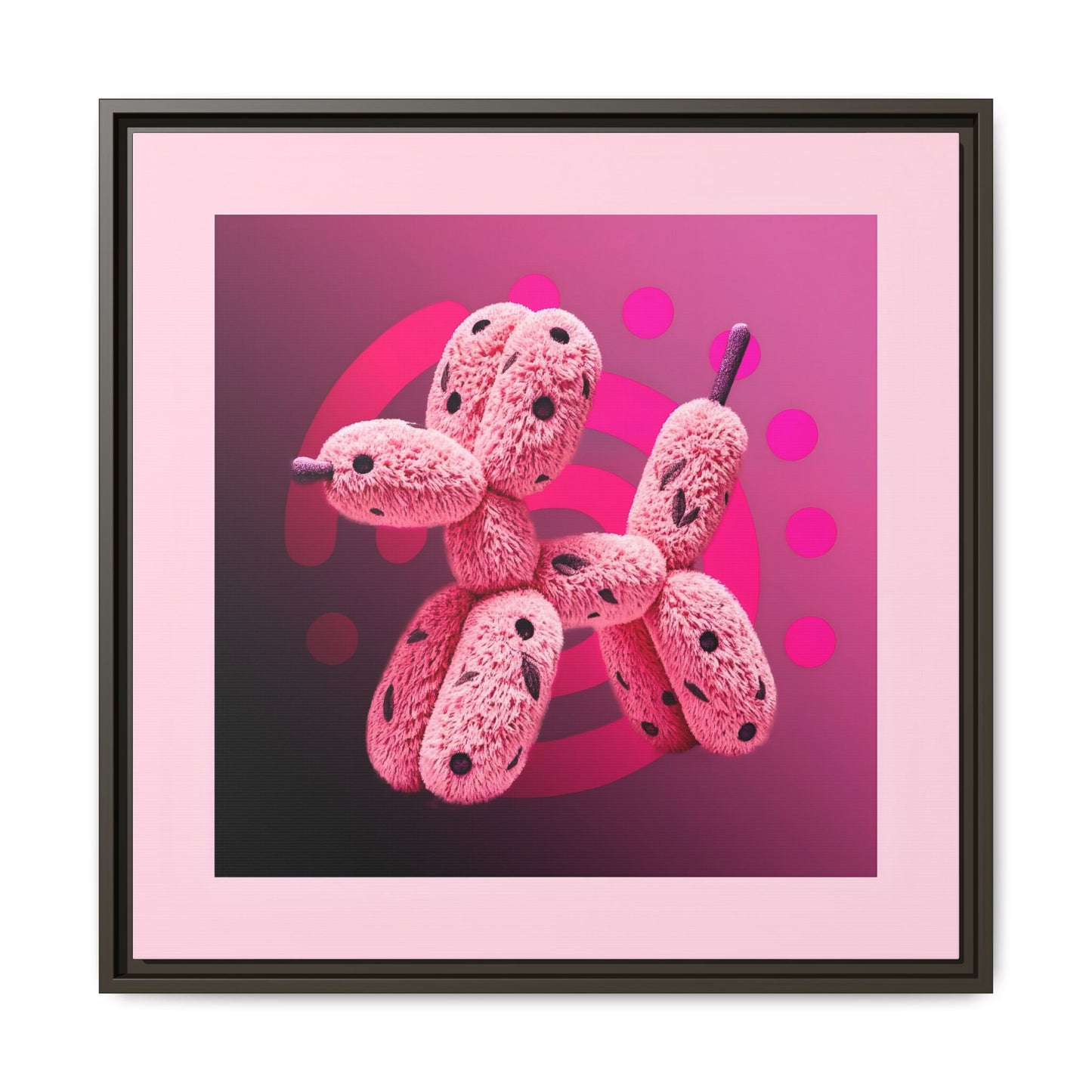 Canvas Art Print - Furry Balloon Dog