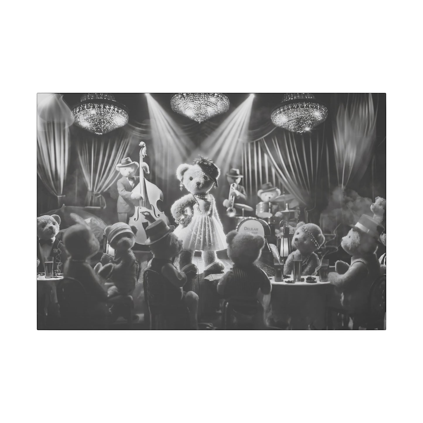 Delilah and the Bear Bottom Band by Andrew McCarter - Giclée Print Canvas