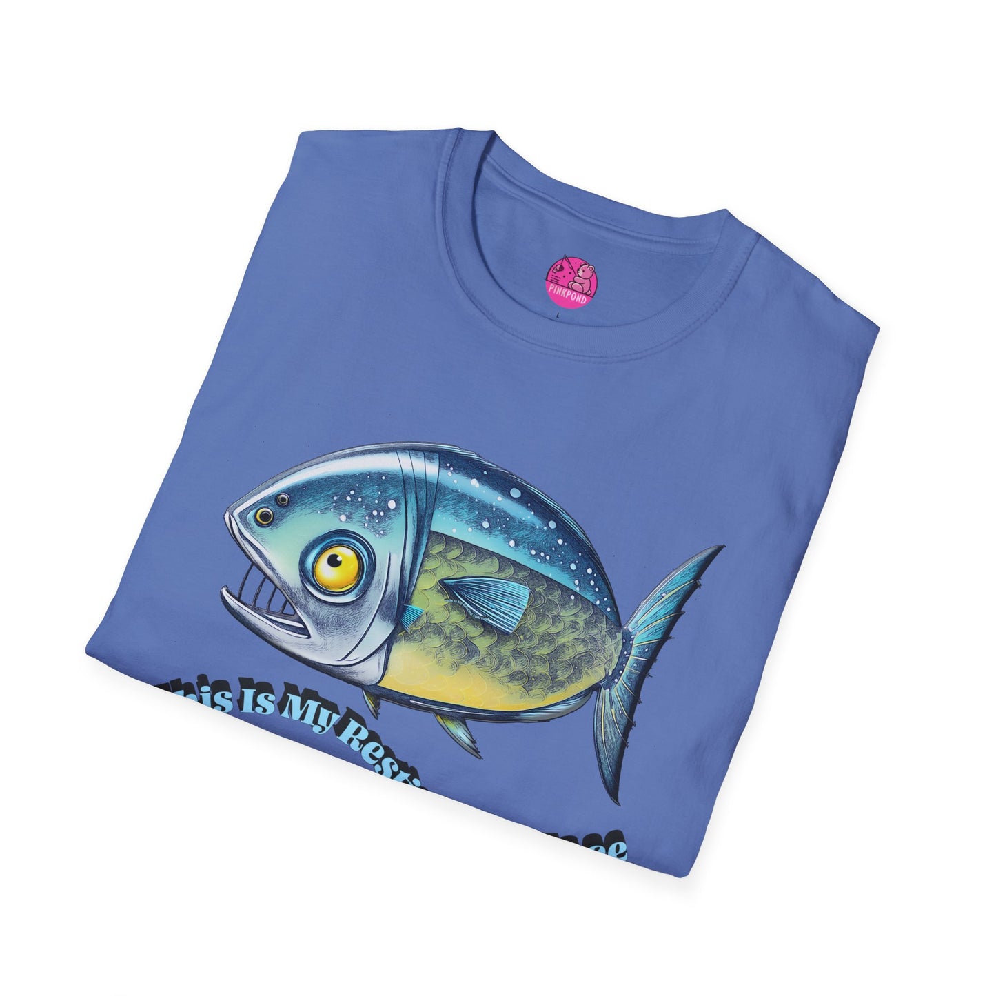 Resting Fish Face T-Shirt - Ocean-Inspired Unisex Tee for Marine Enthusiasts and Pun-Lovers