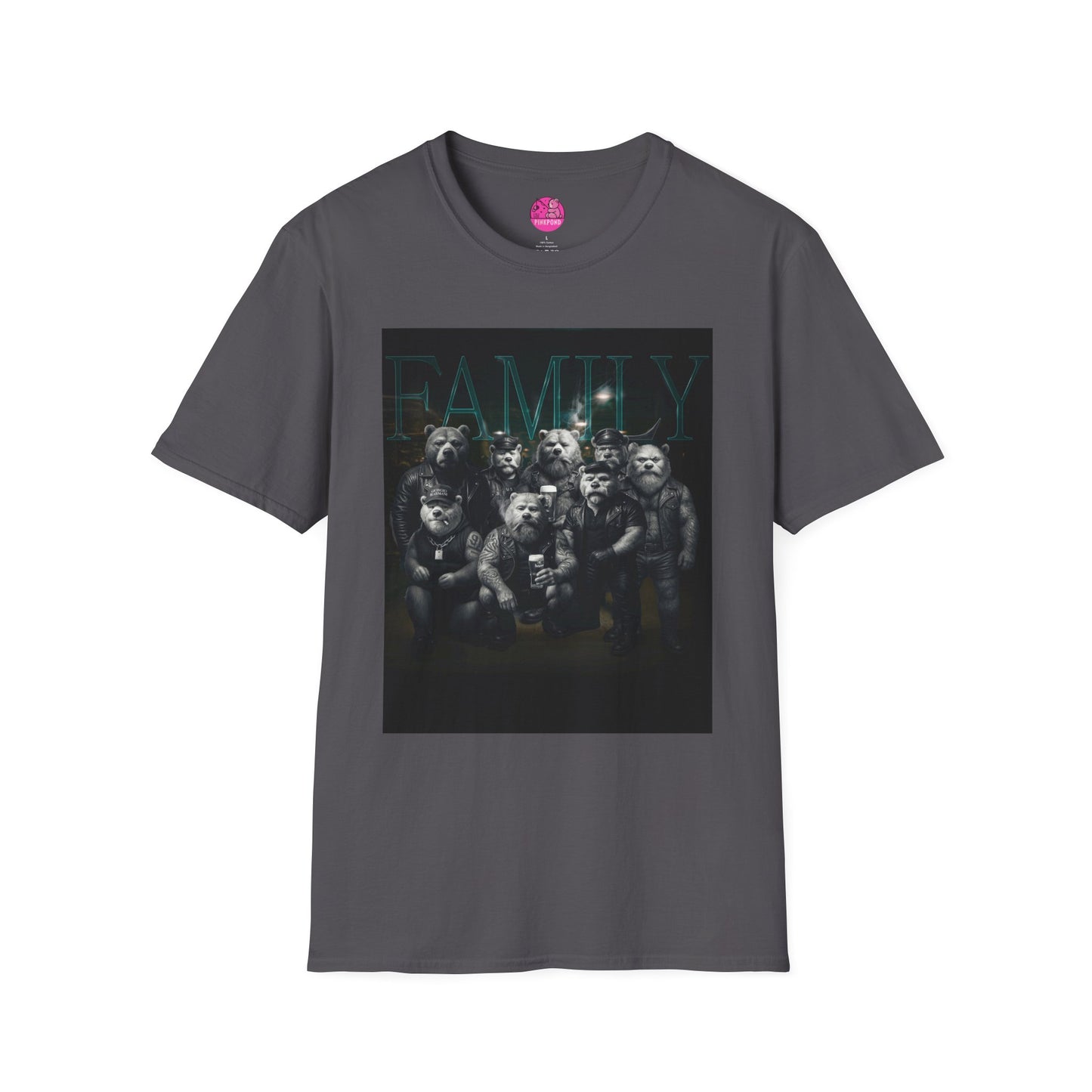 Unisex Tee - FAMILY PinkPond Signature Tough Bear Brotherhood Pride Shirt