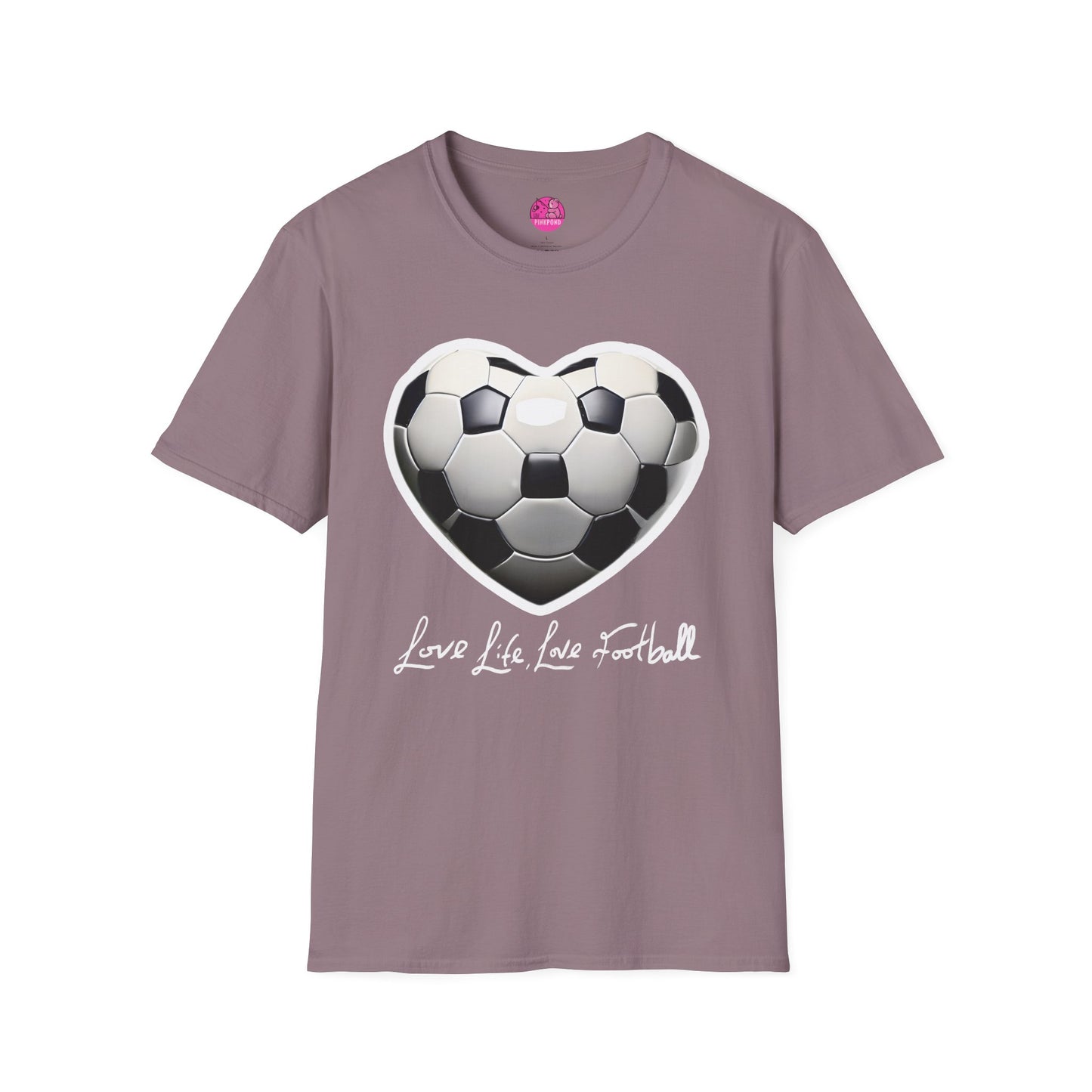 Football Heart Unisex T-Shirt - Love Life Design,