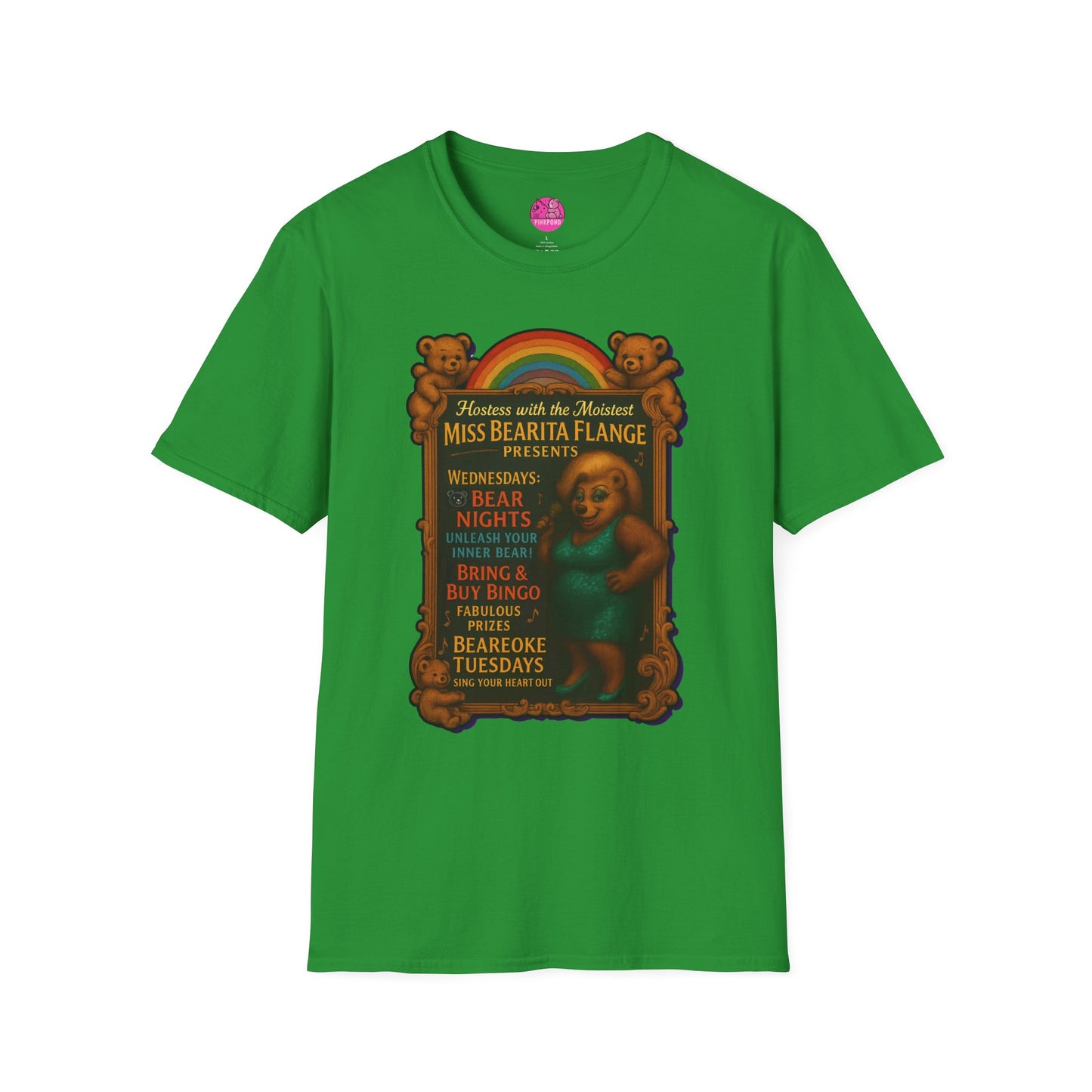 Bearita Flange Presents - camp drag bear tee