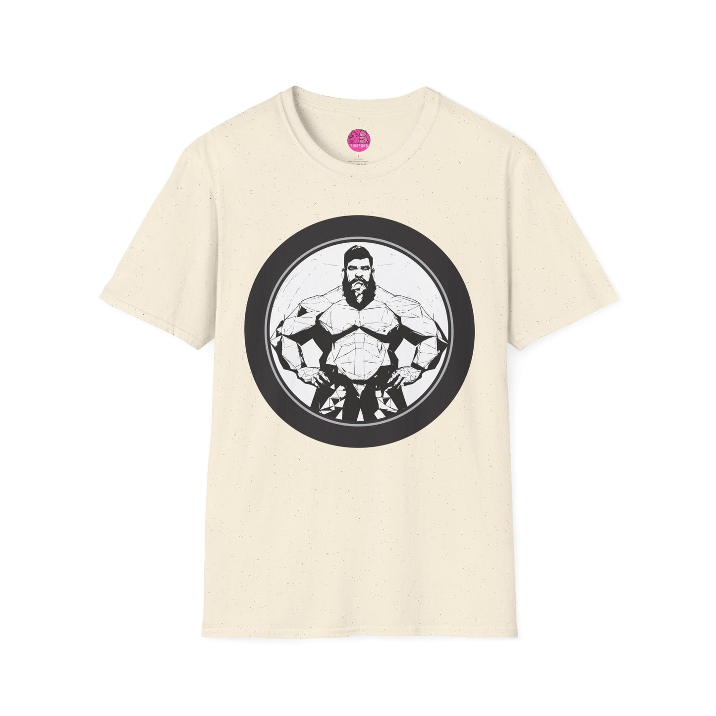 Muscle Bear T-Shirt - Bold Geometric Strength Unleash Your Inner Power