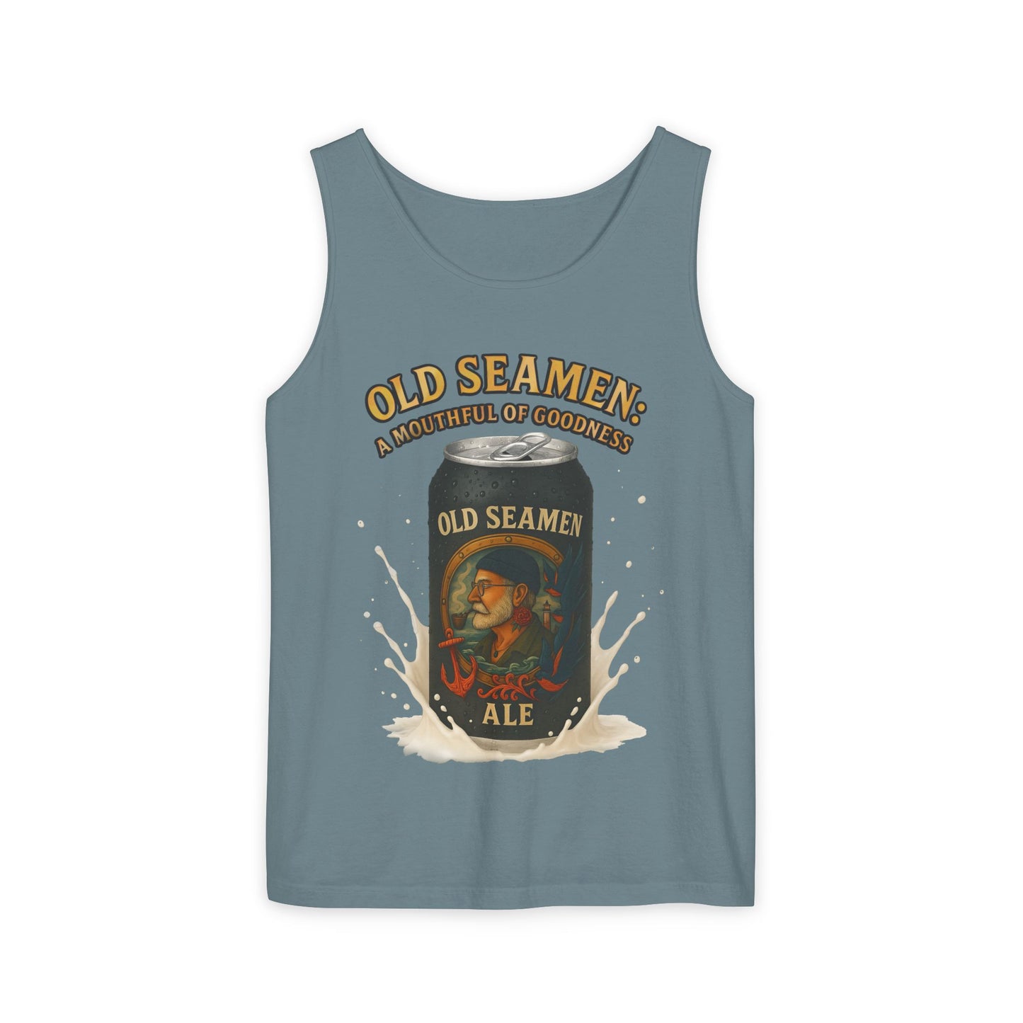 Tank Top Old Seamen Ale T-Shirt Vintage Beer Can Art Naughty Wink