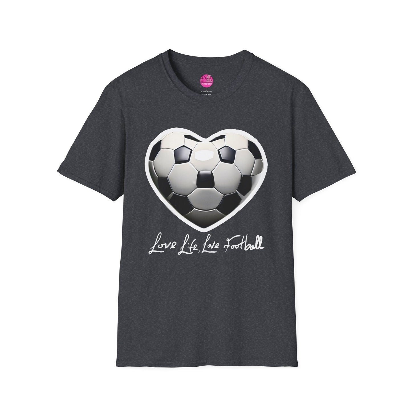 Football Heart Unisex T-Shirt - Love Life Design,
