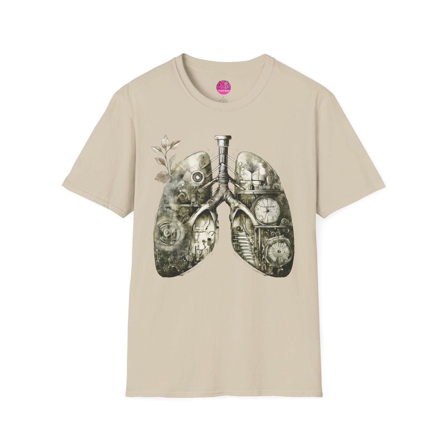 Steampunk T-Shirt 'Breathe In, Wind Up' PinkPond Tee