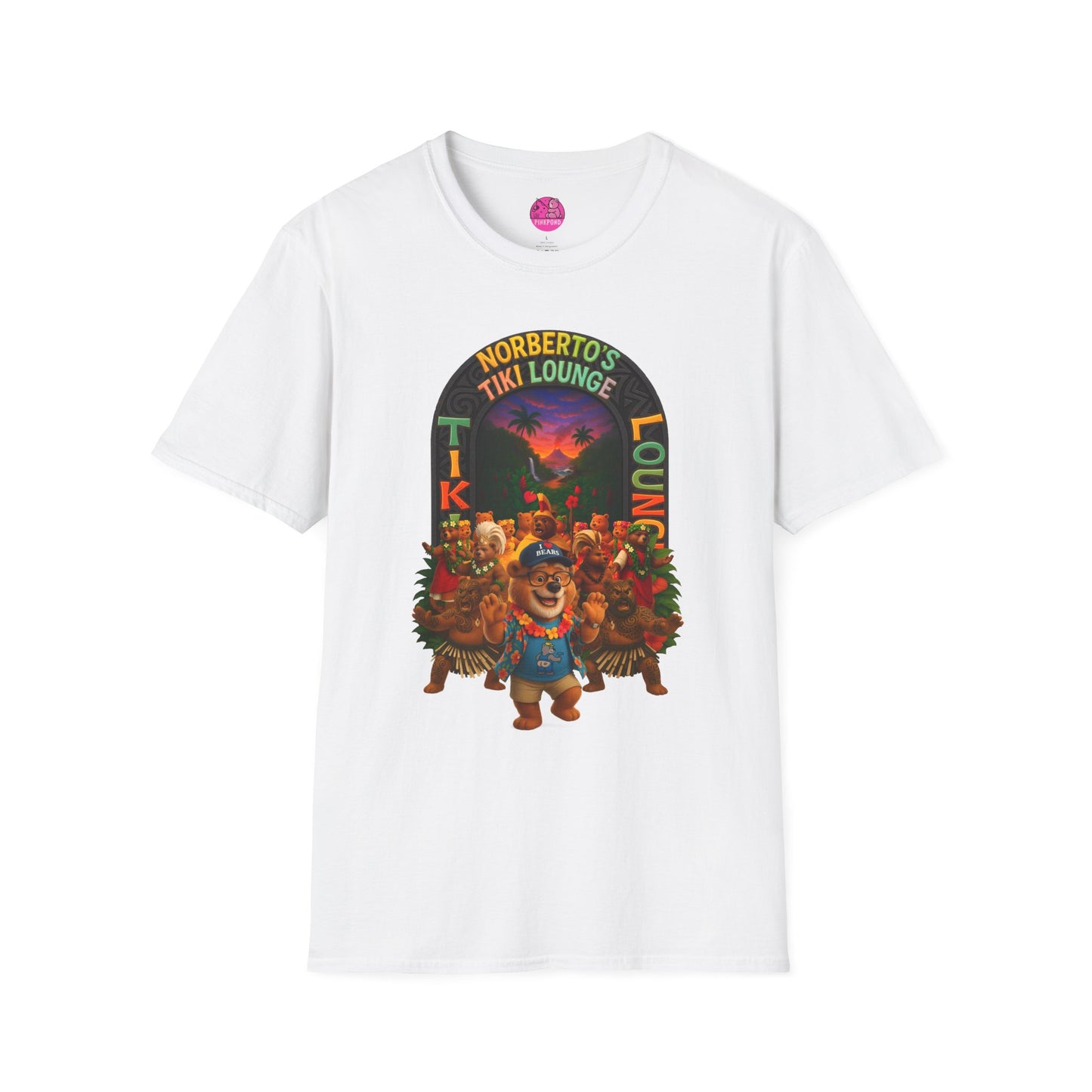 Unisex T-Shirt - Norberto’s Tiki Lounge Bear Tee - A Tribute to Kindness