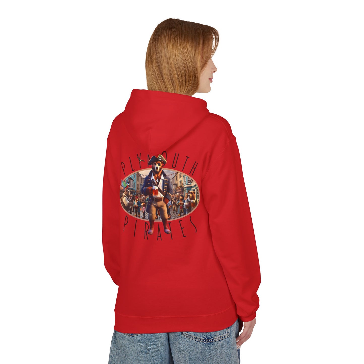 Plymouth Pirates Bear Hoodie