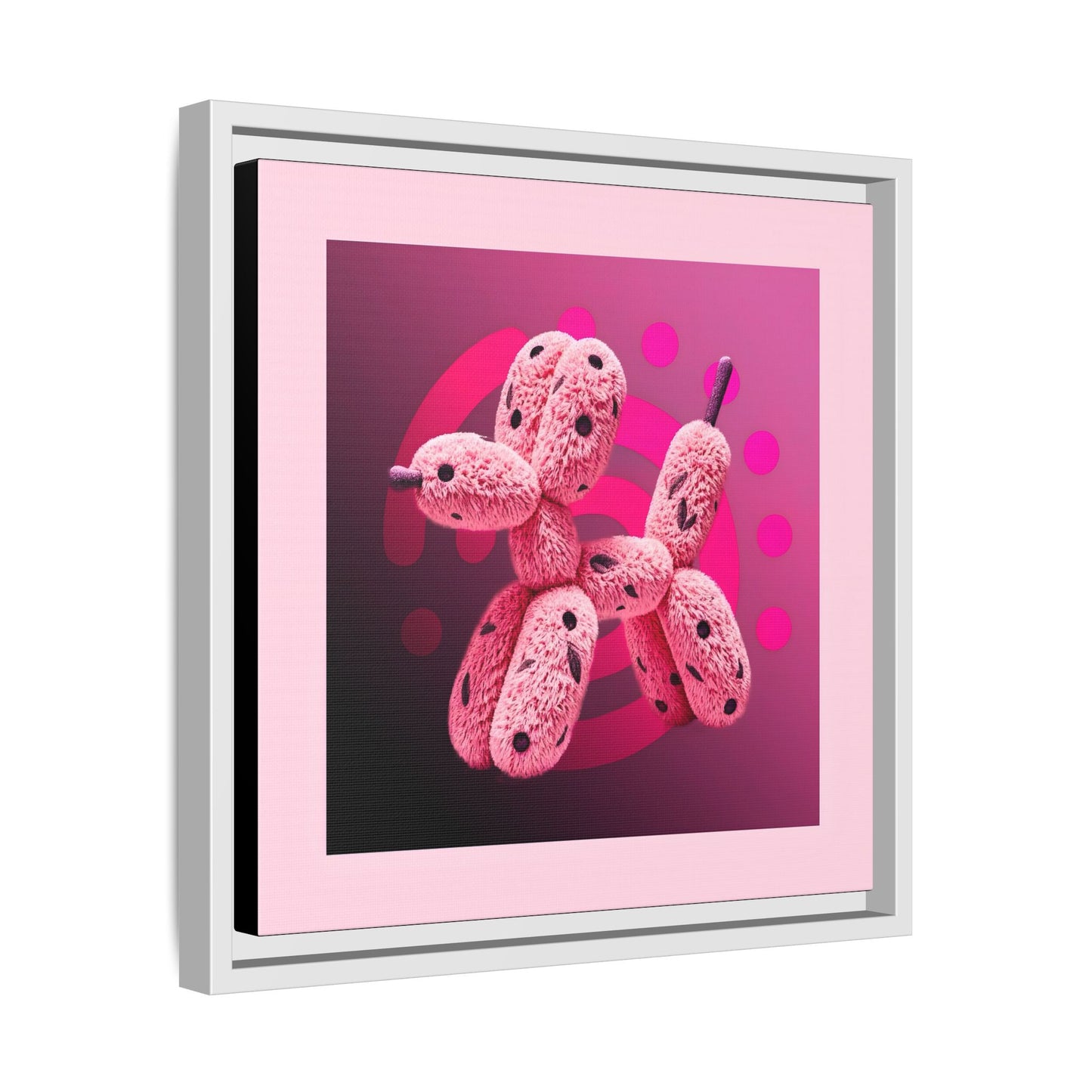 Canvas Art Print - Furry Balloon Dog
