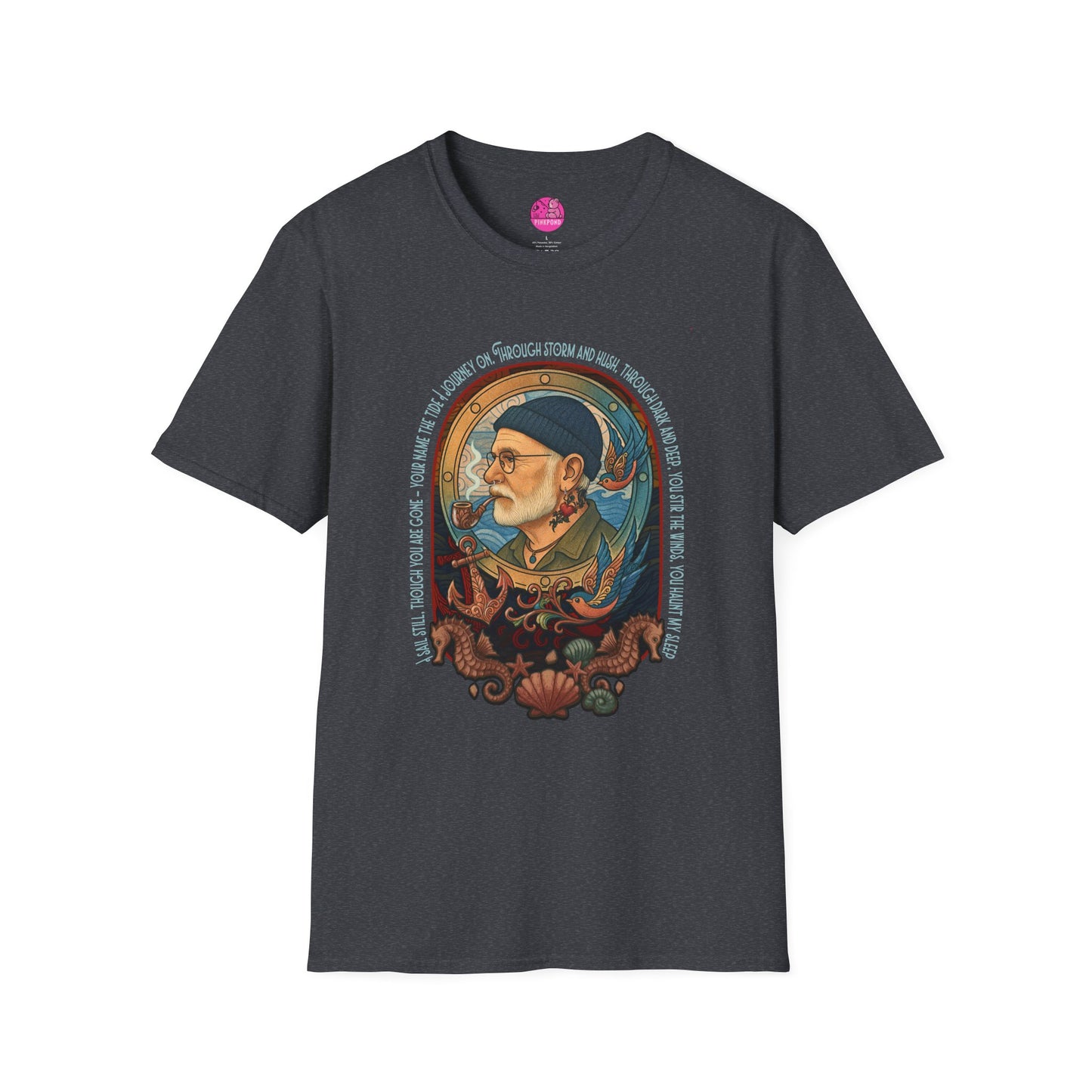 Nautical Anchor Unisex T-Shirt - Old Salt, Big Heart Design