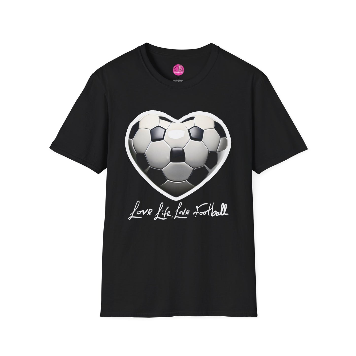 Football Heart Unisex T-Shirt - Love Life Design,