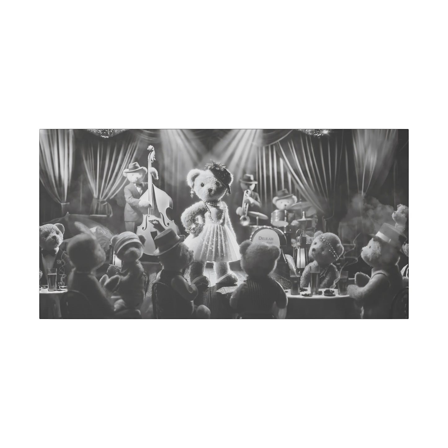 Delilah and the Bear Bottom Band by Andrew McCarter - Giclée Print Canvas