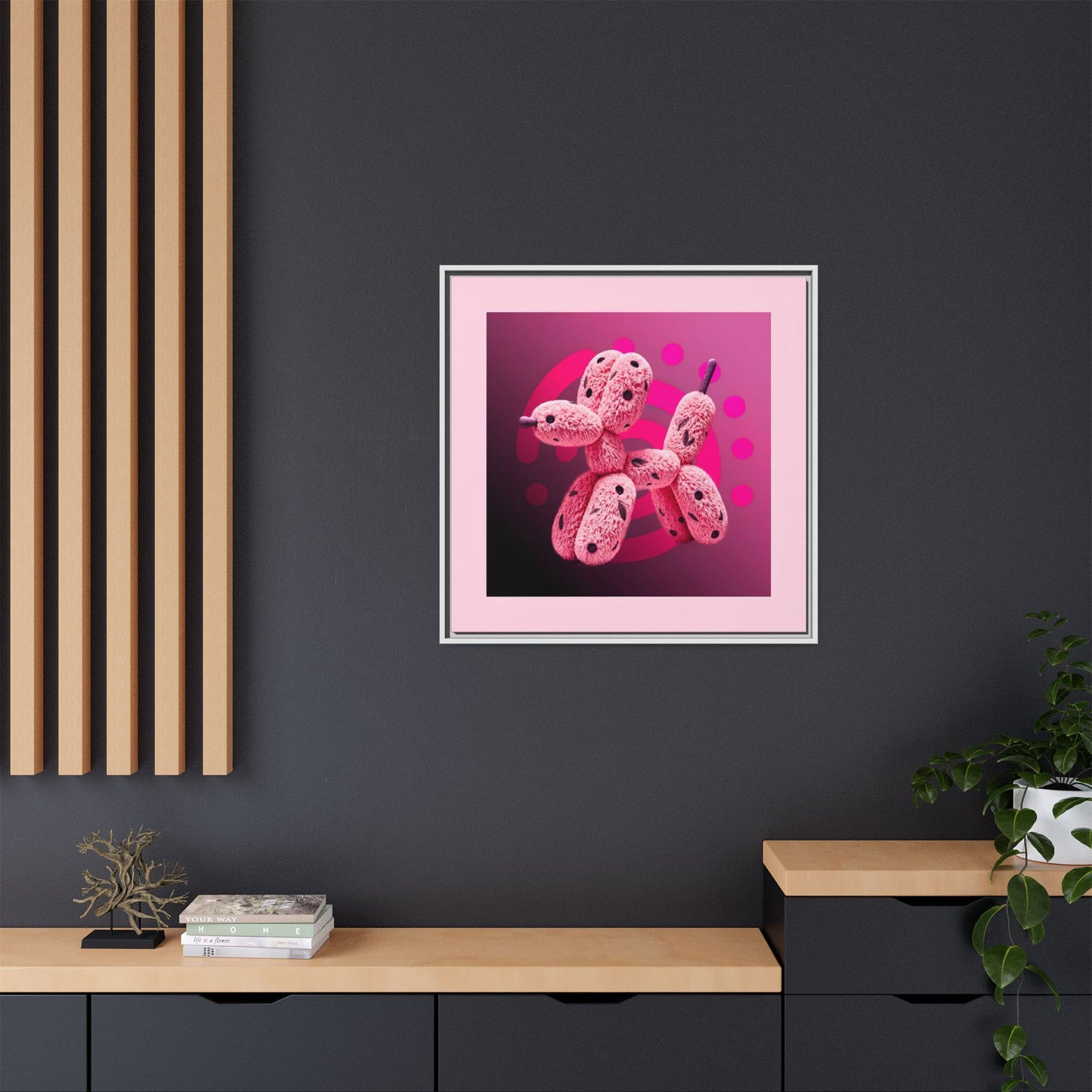 Canvas Art Print - Furry Balloon Dog