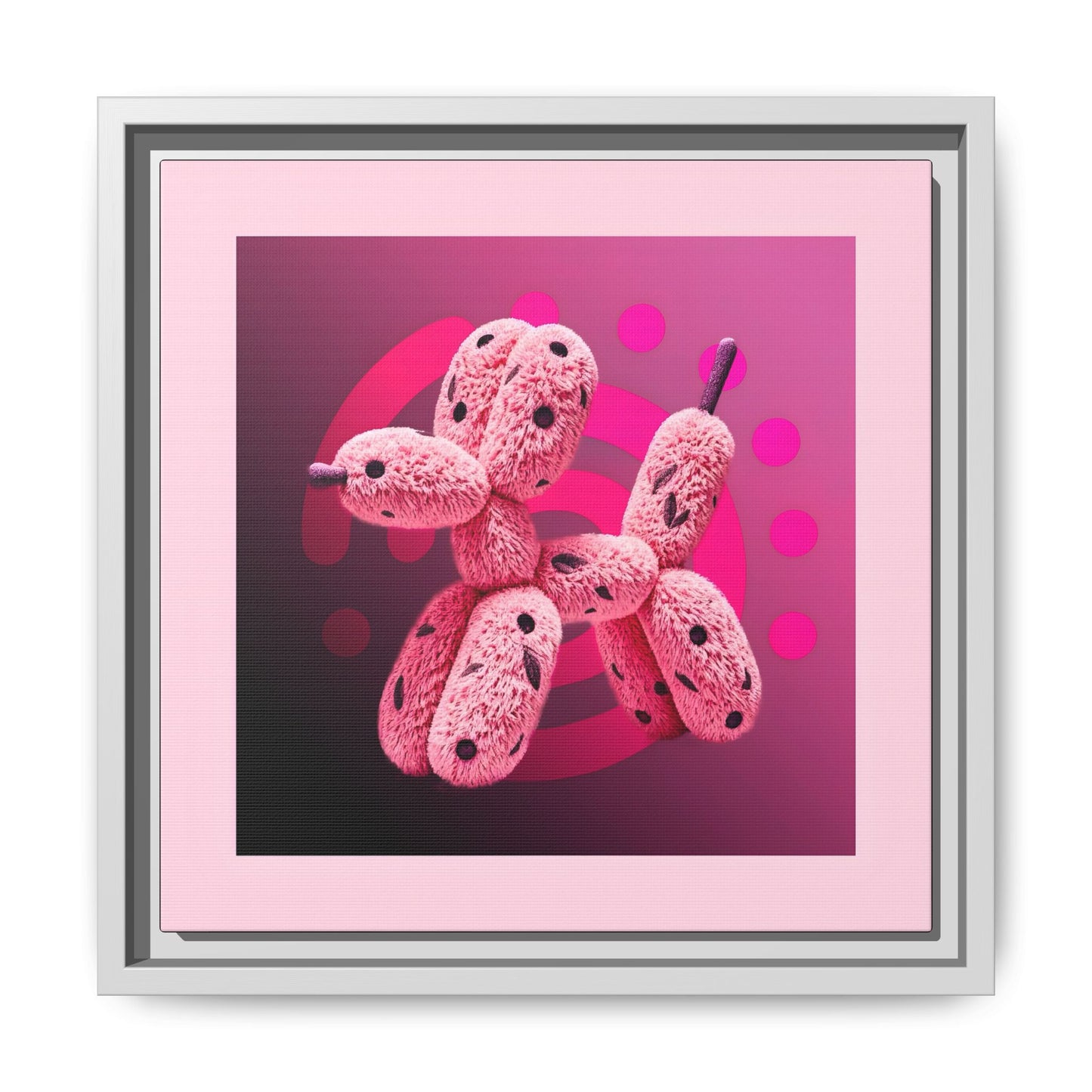 Canvas Art Print - Furry Balloon Dog