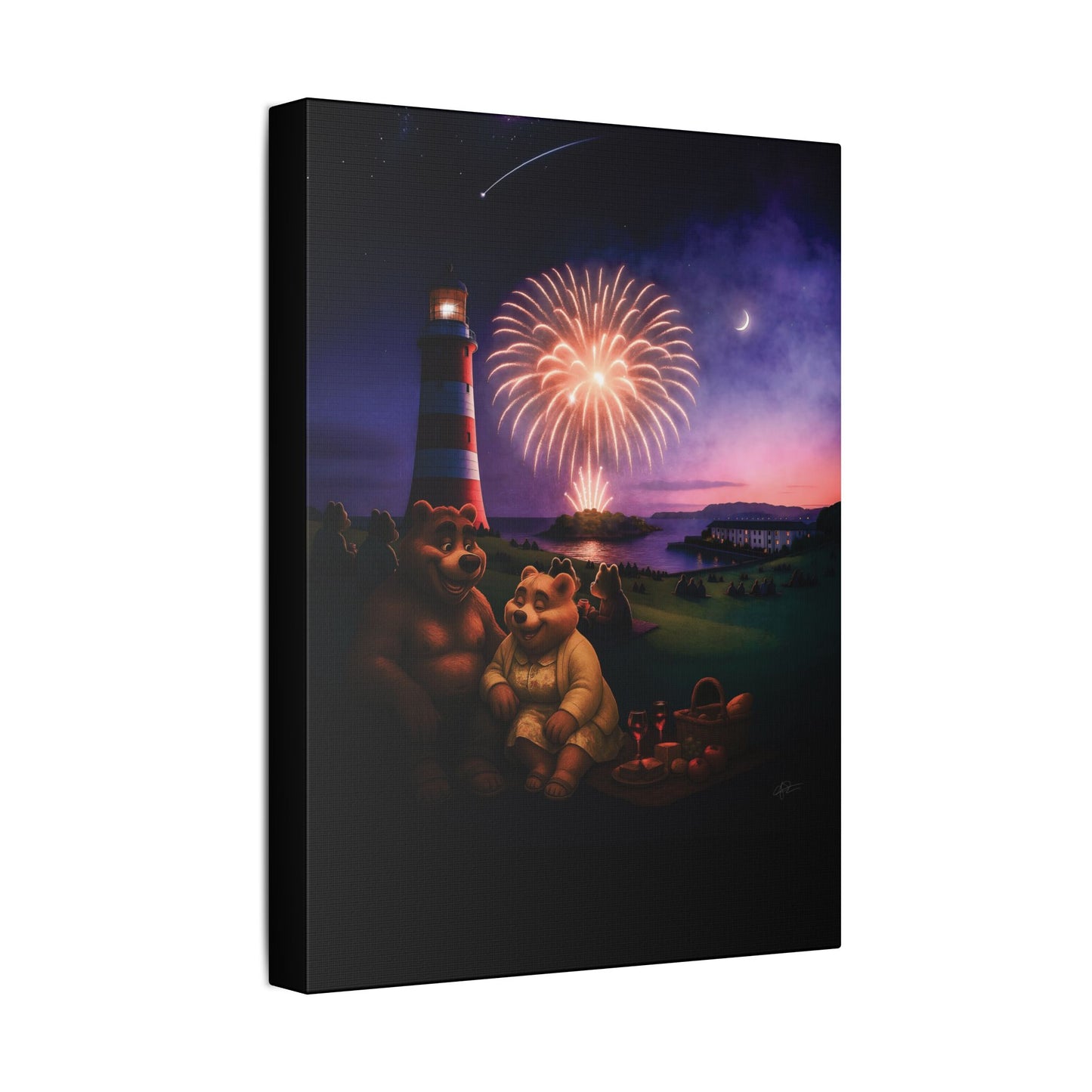 Art Canvas - The Firework Contest by Andrew McCarter