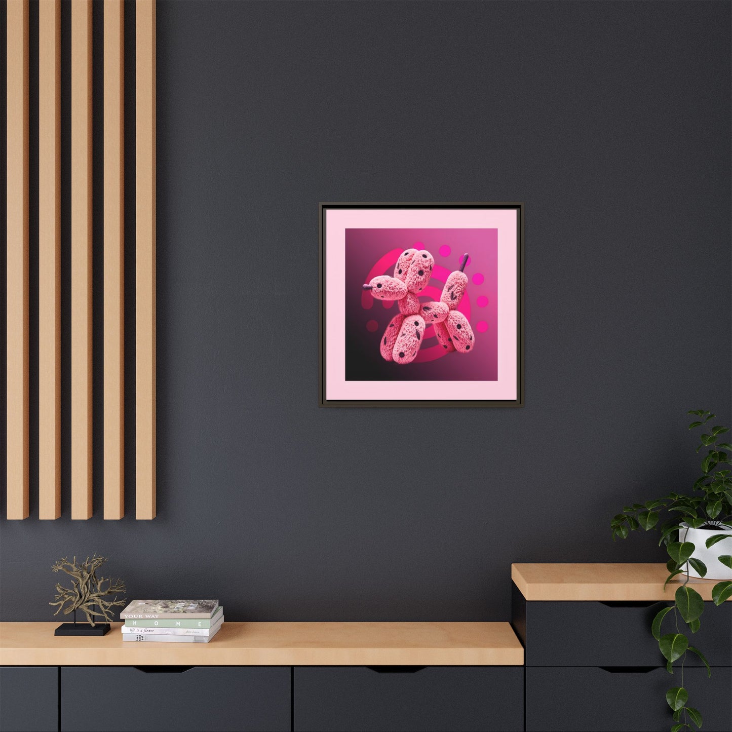 Canvas Art Print - Furry Balloon Dog