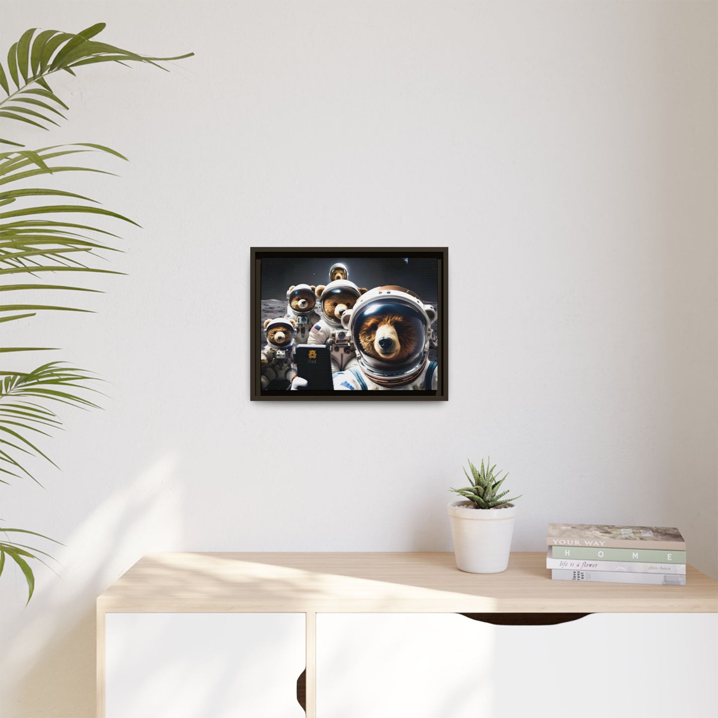Canvas Print - Mooning Bear Selfie by Andrew McCarter