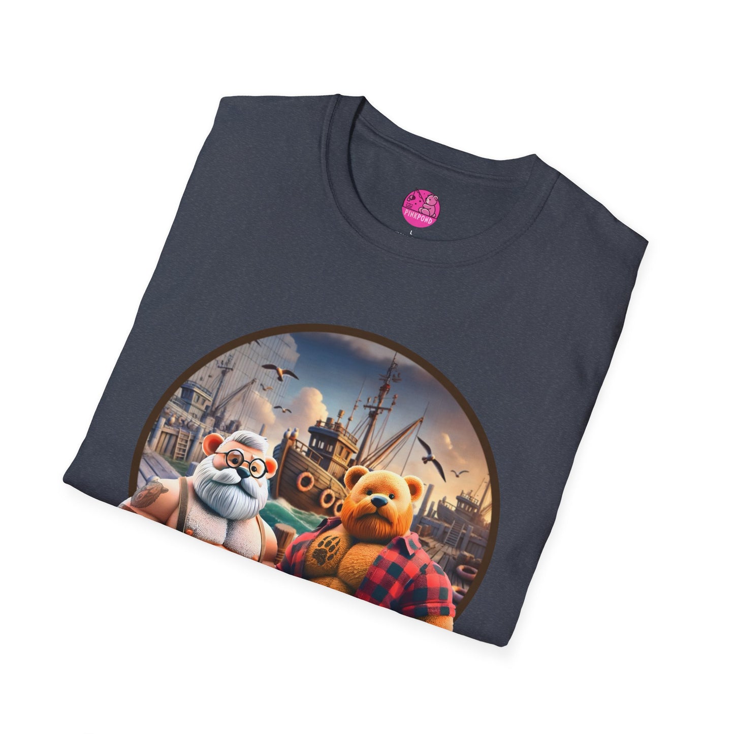 Dockside Daddies T-Shirt - Rugged Bear Seafaring Vibes Tee