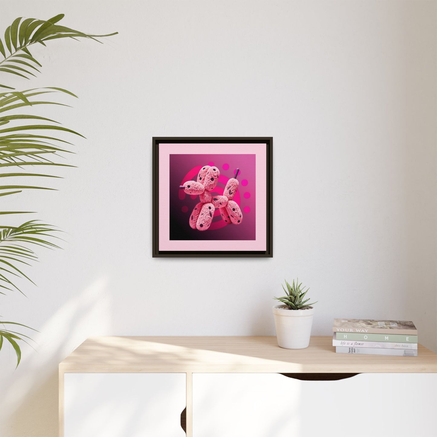 Canvas Art Print - Furry Balloon Dog