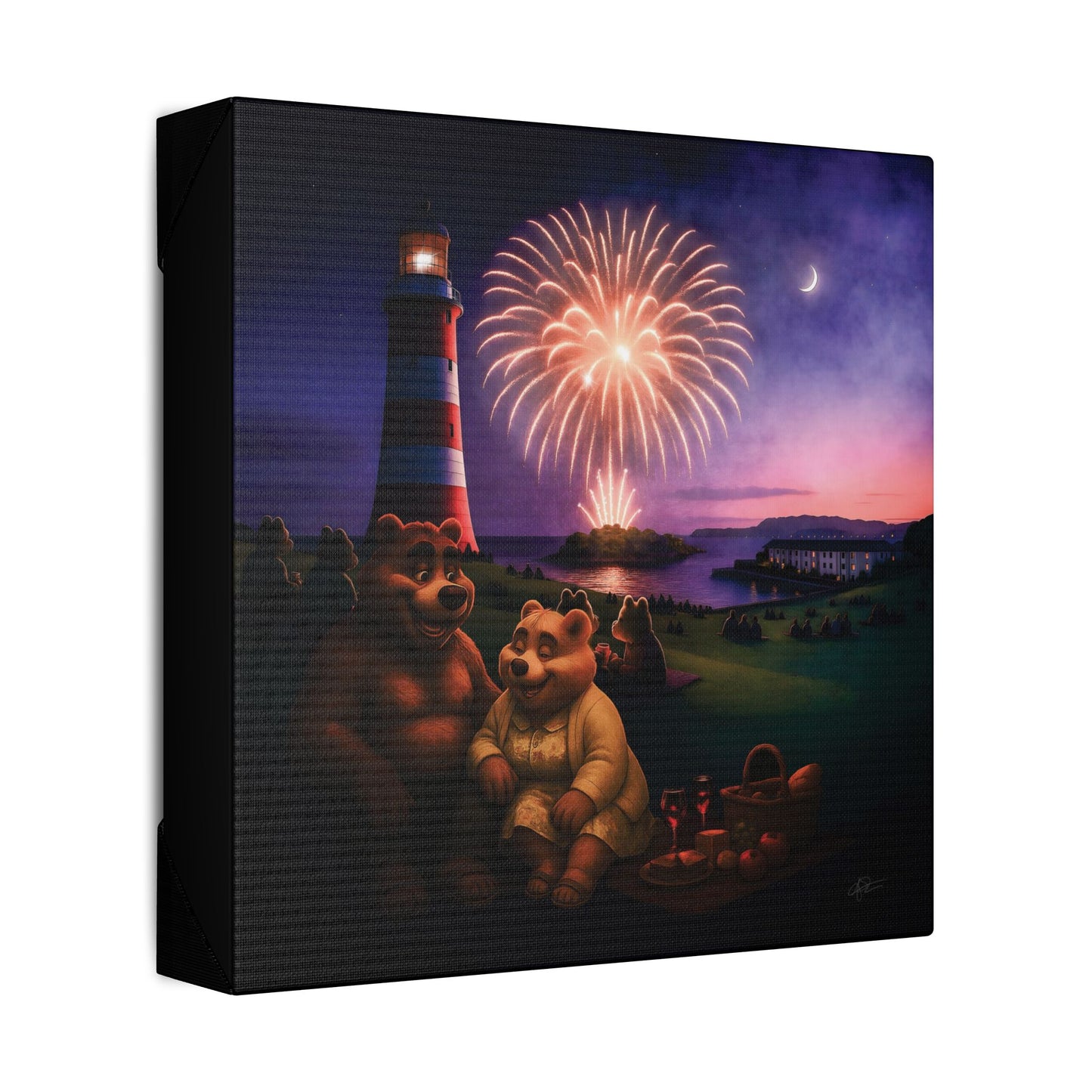 Art Canvas - The Firework Contest by Andrew McCarter