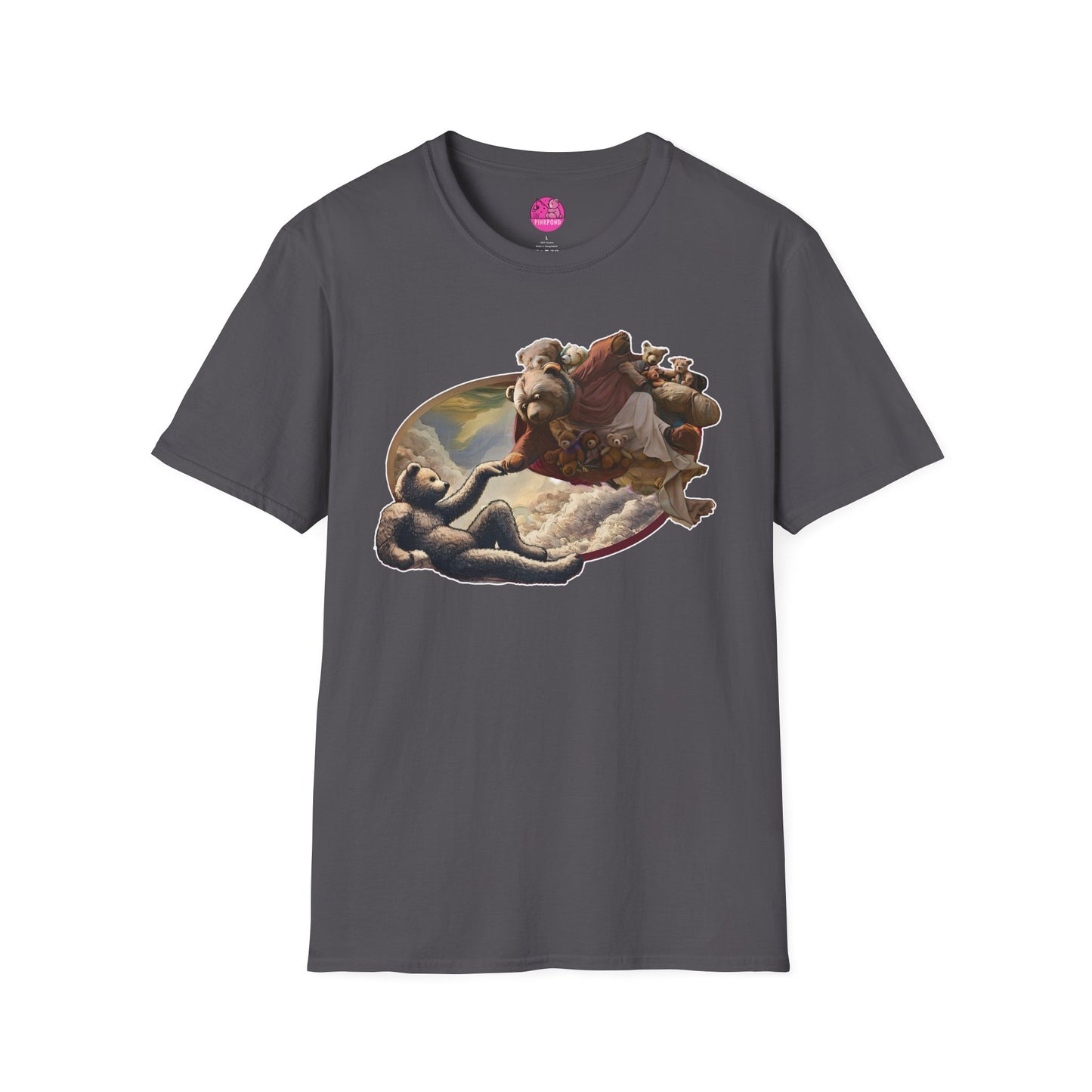 Graphic T-Shirt The Creation of Teddy - Art Lover Gift for bear Fans - Unisex Softstyle