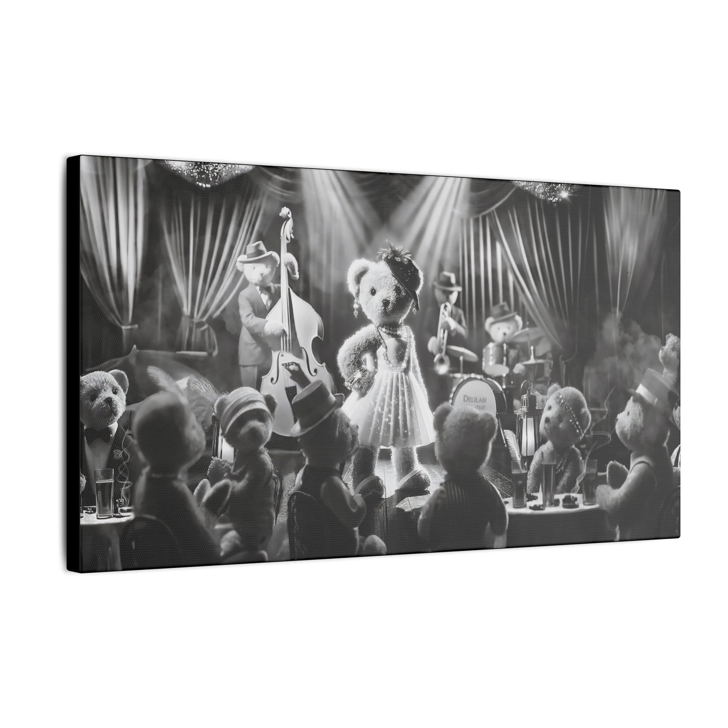 Delilah and the Bear Bottom Band by Andrew McCarter - Giclée Print Canvas