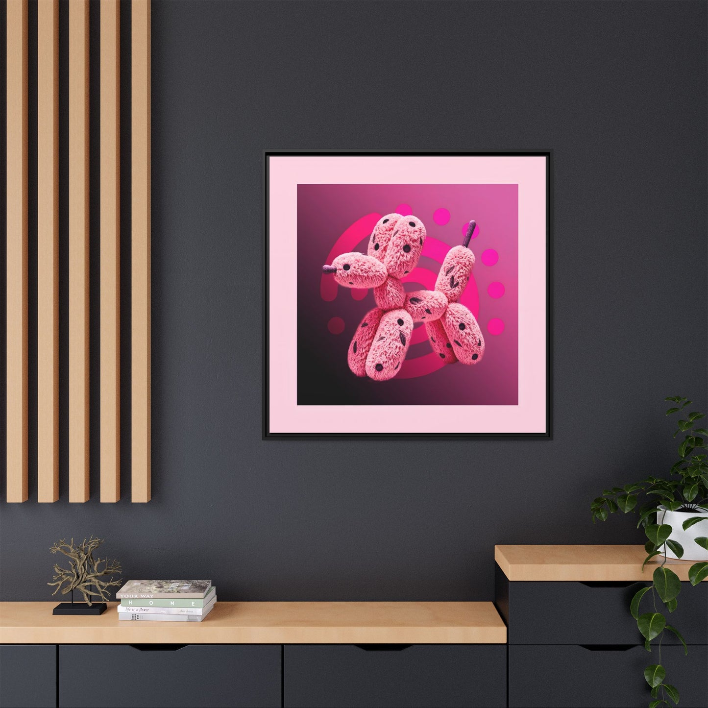 Canvas Art Print - Furry Balloon Dog