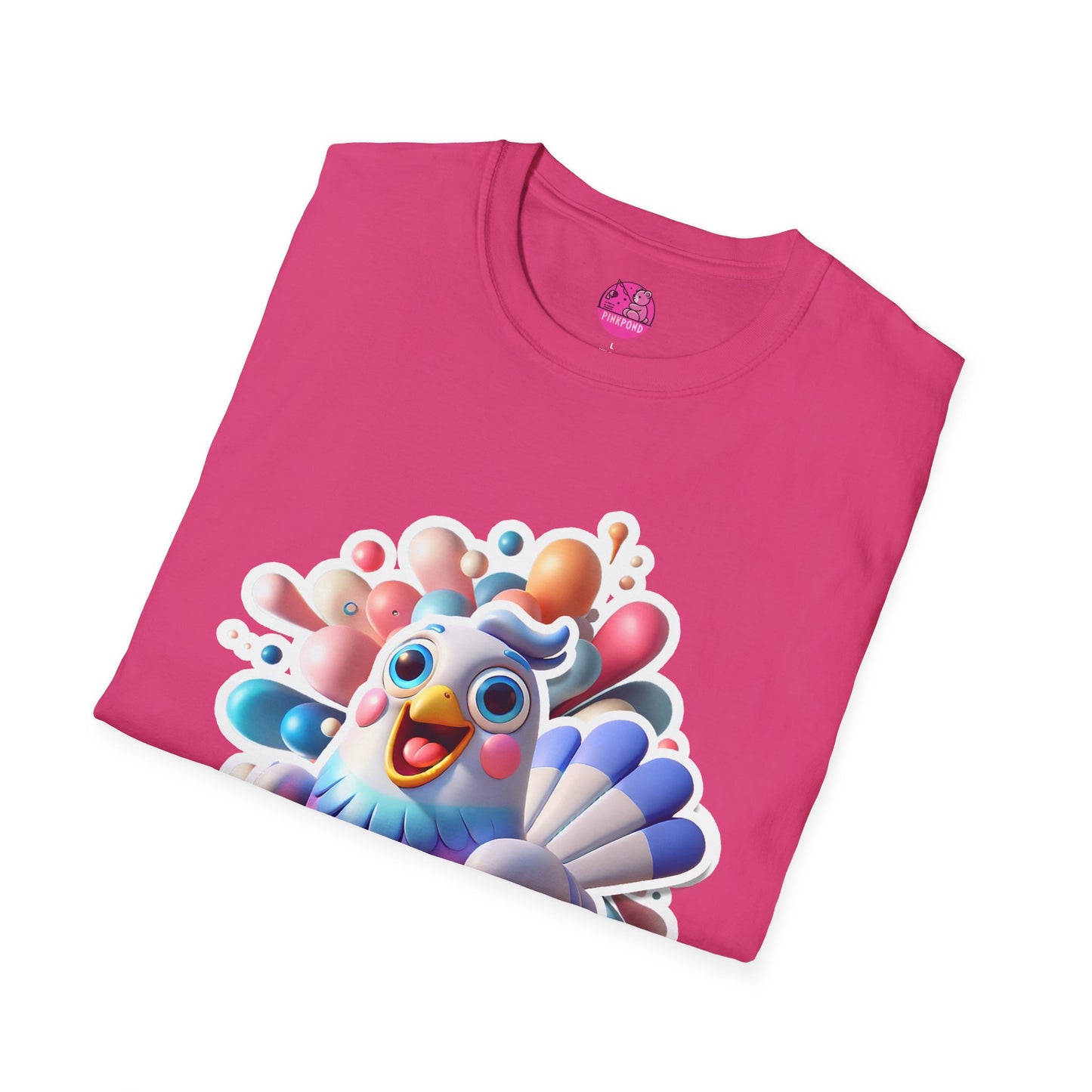 Simon the Pigeon T-Shirt β The Feathered Friend You Need - Unisex Softstyle Tee