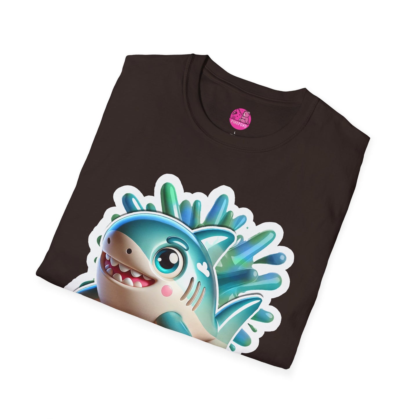 Marky the Shark Tee - Dive into fun - Unisex Softstyle T-Shirt for Ocean lovers