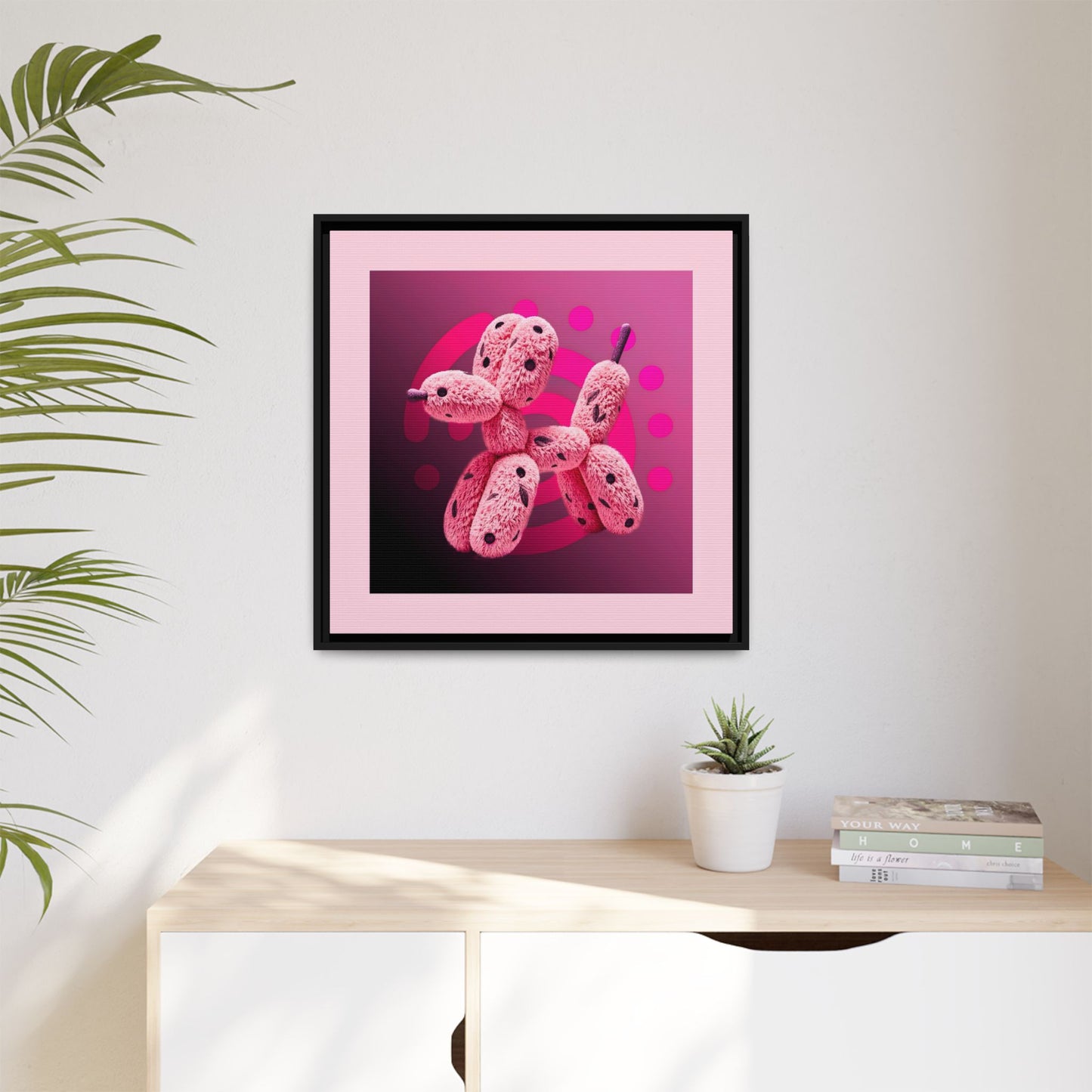 Canvas Art Print - Furry Balloon Dog