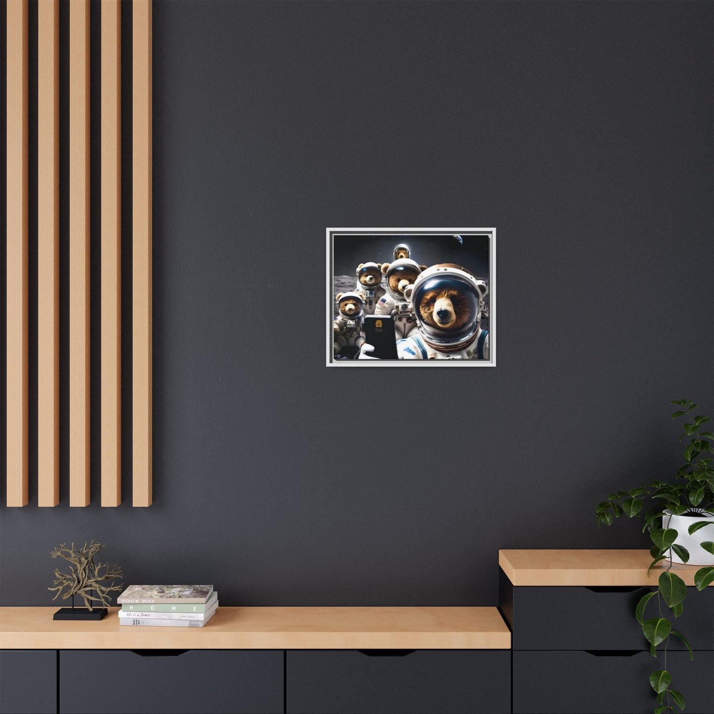 Canvas Print - Mooning Bear Selfie by Andrew McCarter