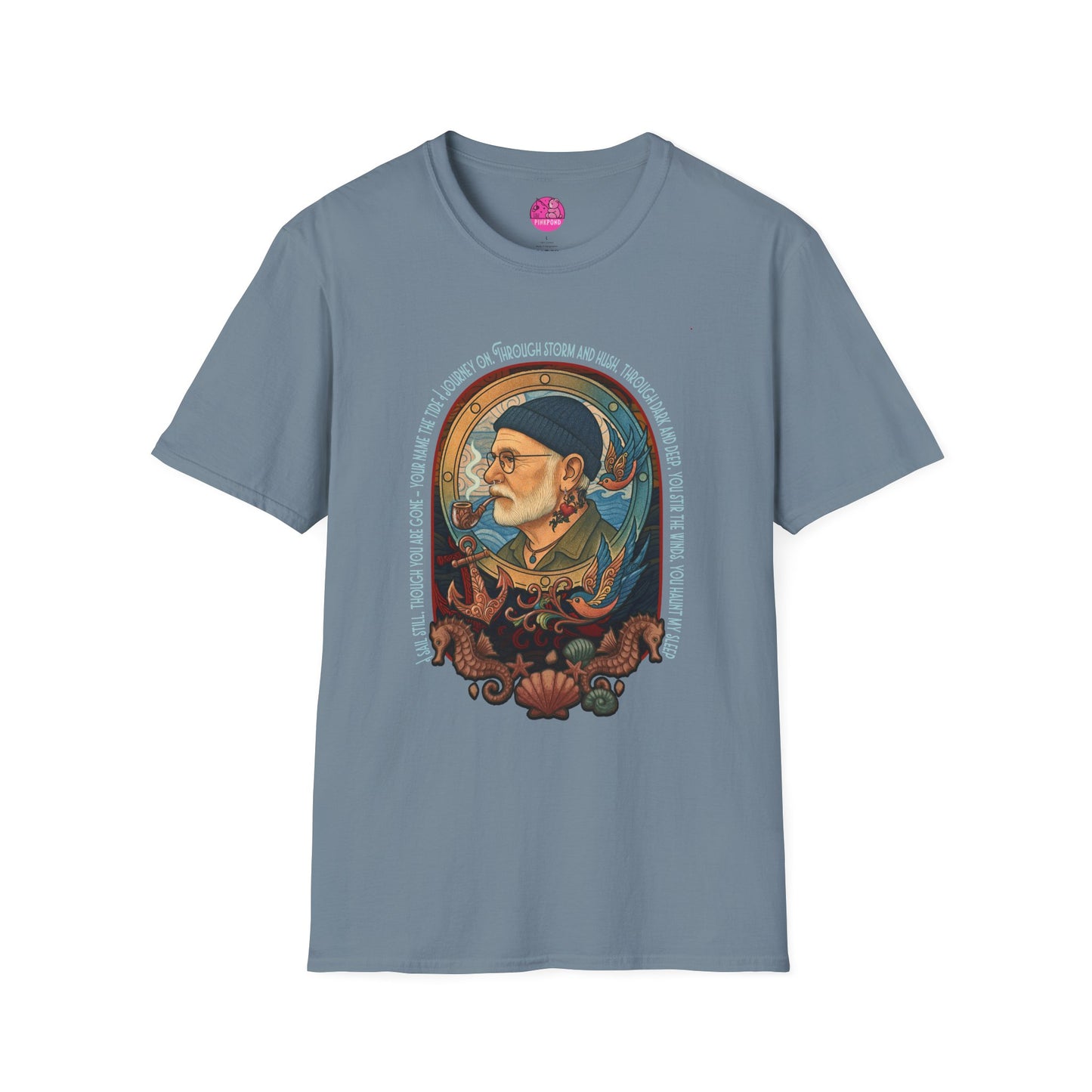 Nautical Anchor Unisex T-Shirt - Old Salt, Big Heart Design
