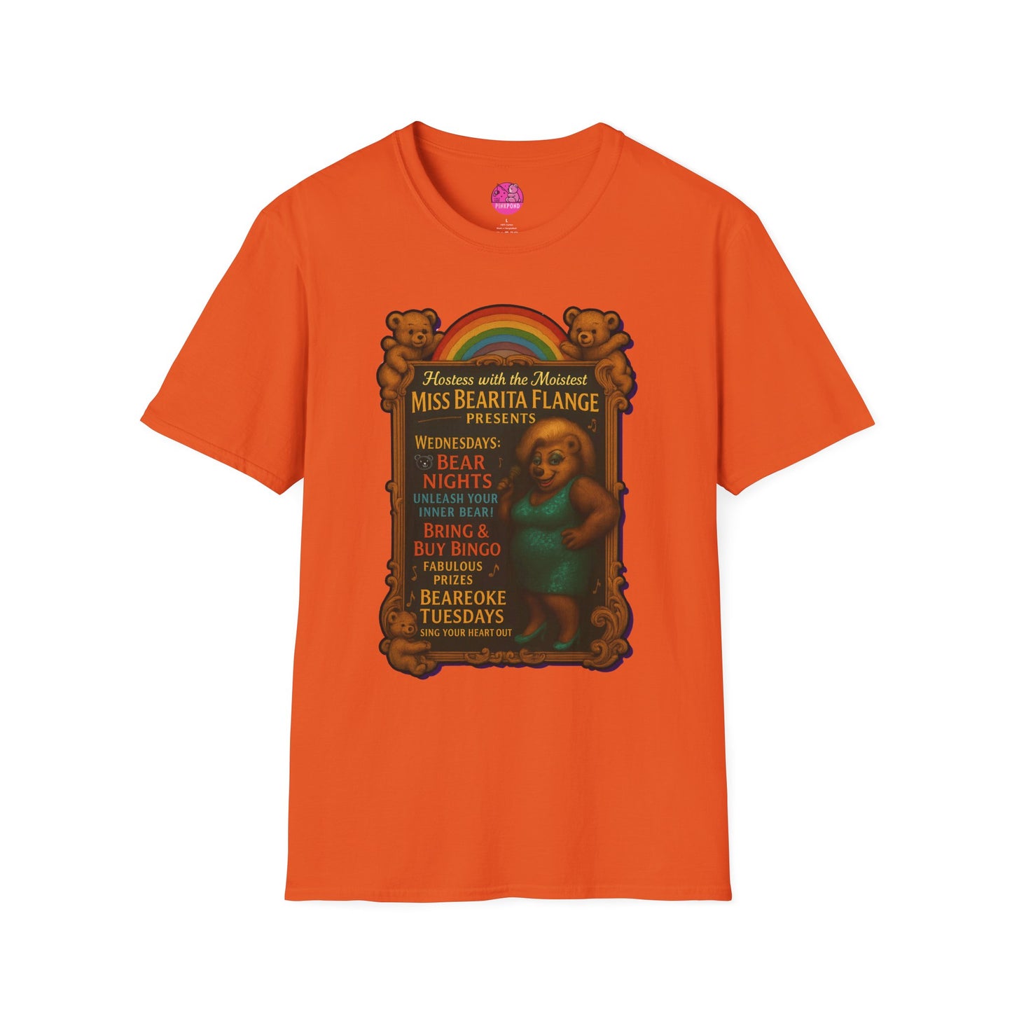 Bearita Flange Presents - camp drag bear tee