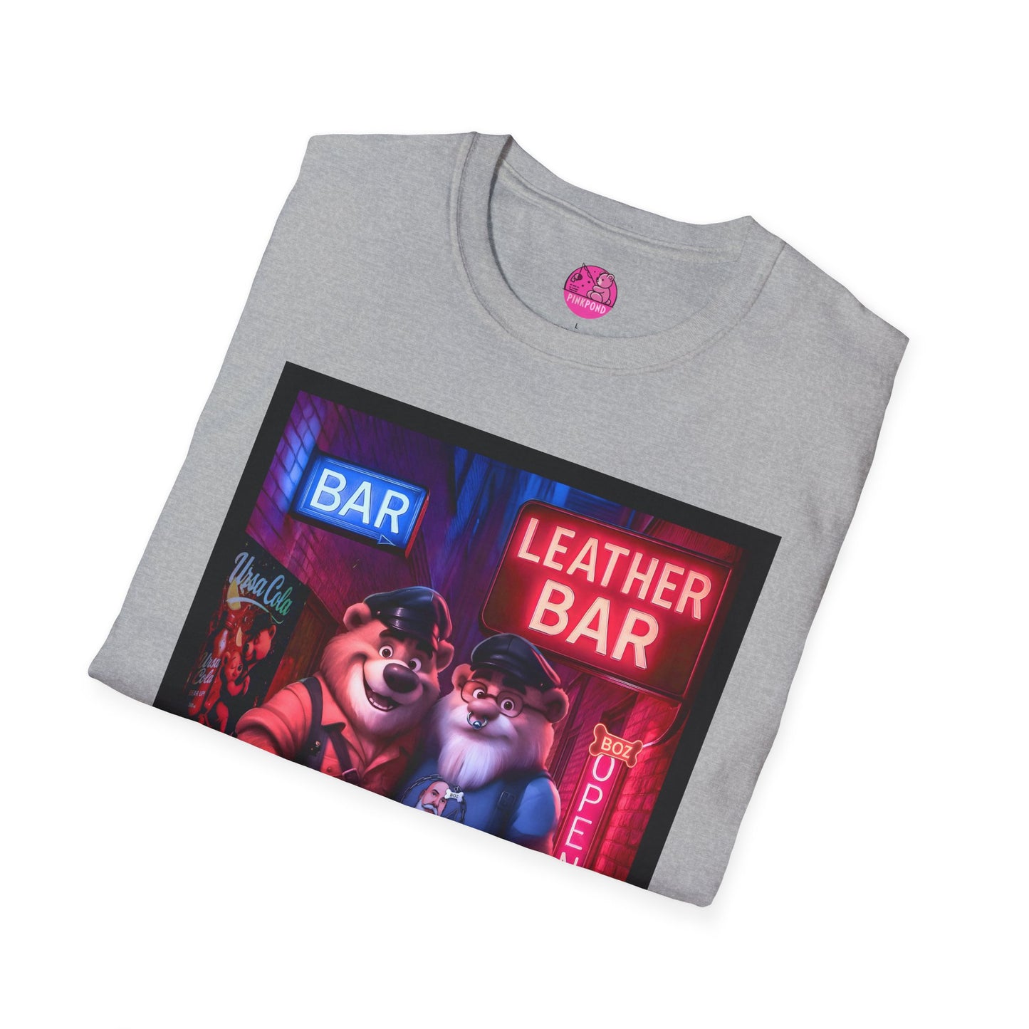 Pup Boz Bear T-Shirt - Exclusive PinkPond Artwork of Boz Lee Schmick