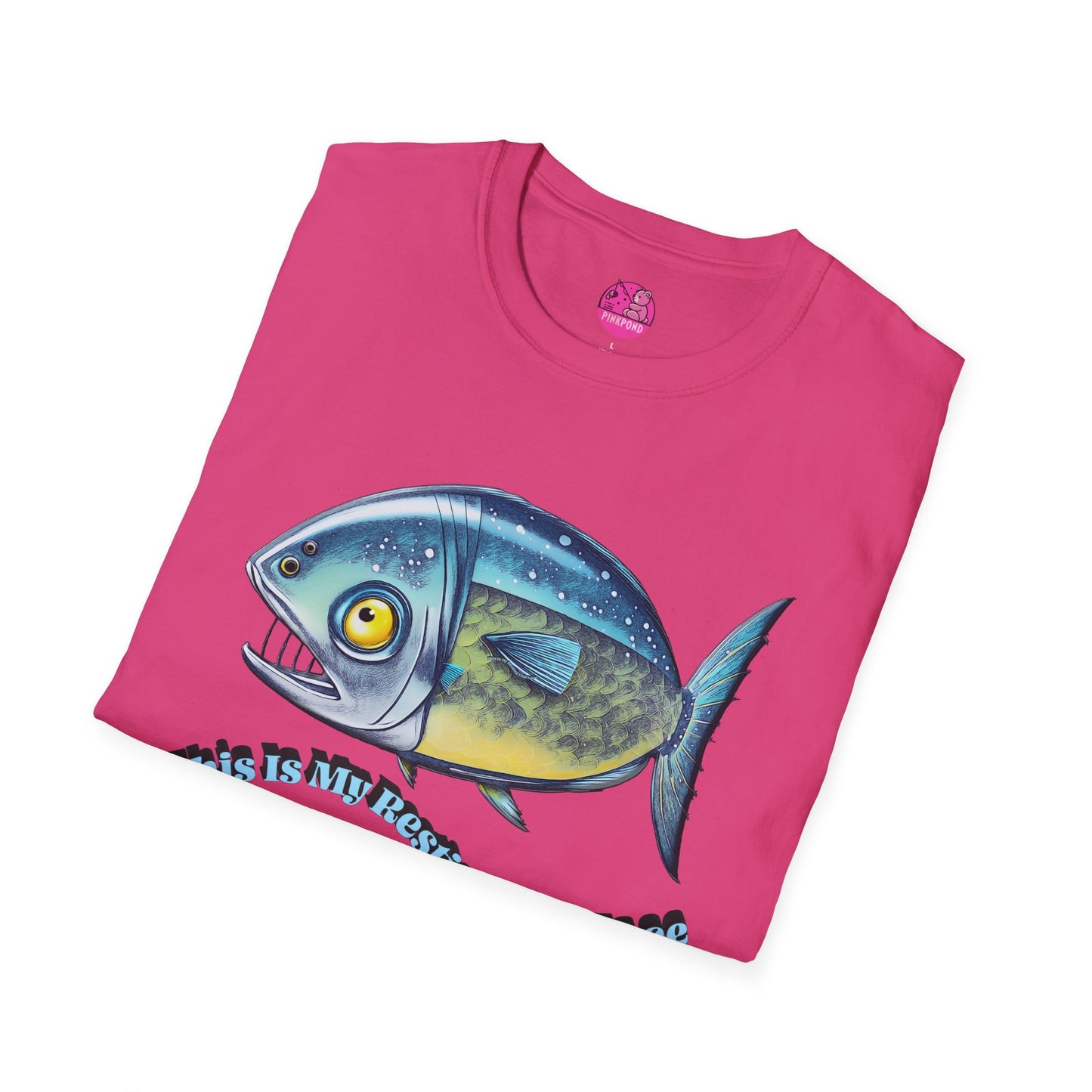 Resting Fish Face T-Shirt - Ocean-Inspired Unisex Tee for Marine Enthusiasts and Pun-Lovers
