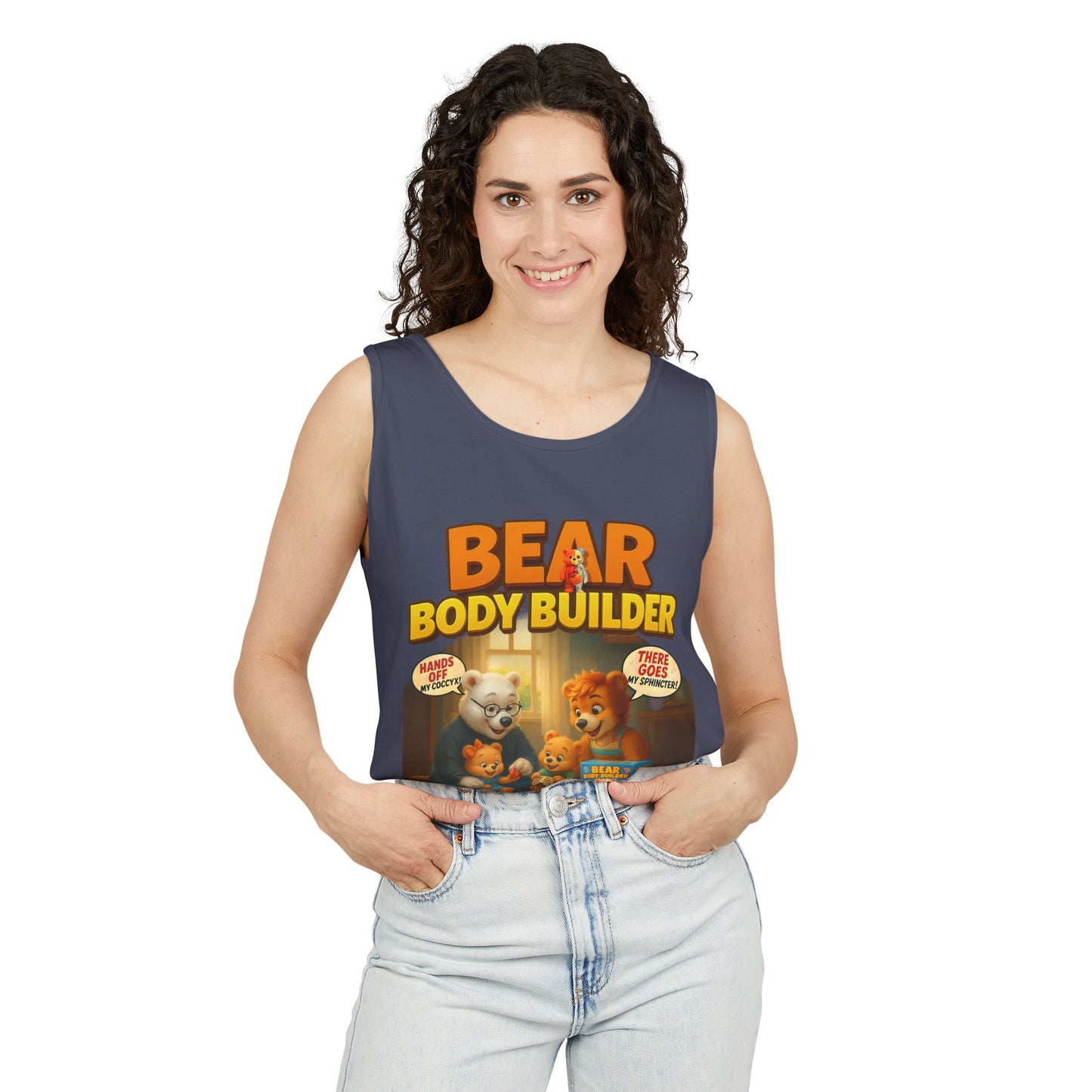 Bear Body Builder Parody Game Tank Top - Unisex