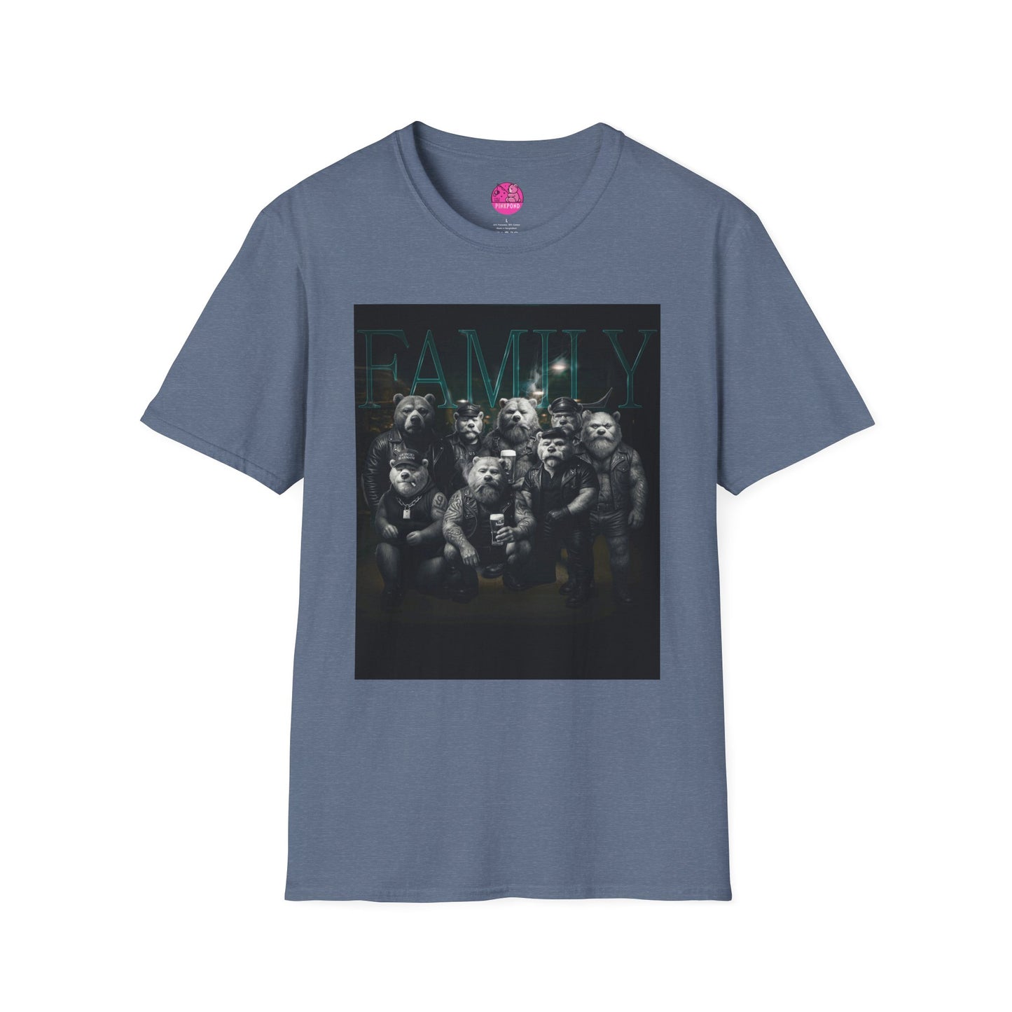 Unisex Tee - FAMILY PinkPond Signature Tough Bear Brotherhood Pride Shirt