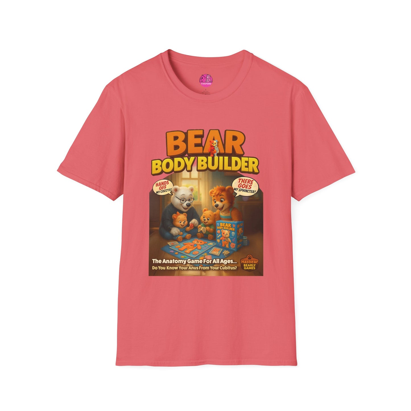 Bear Body Builder Parody Game Tee