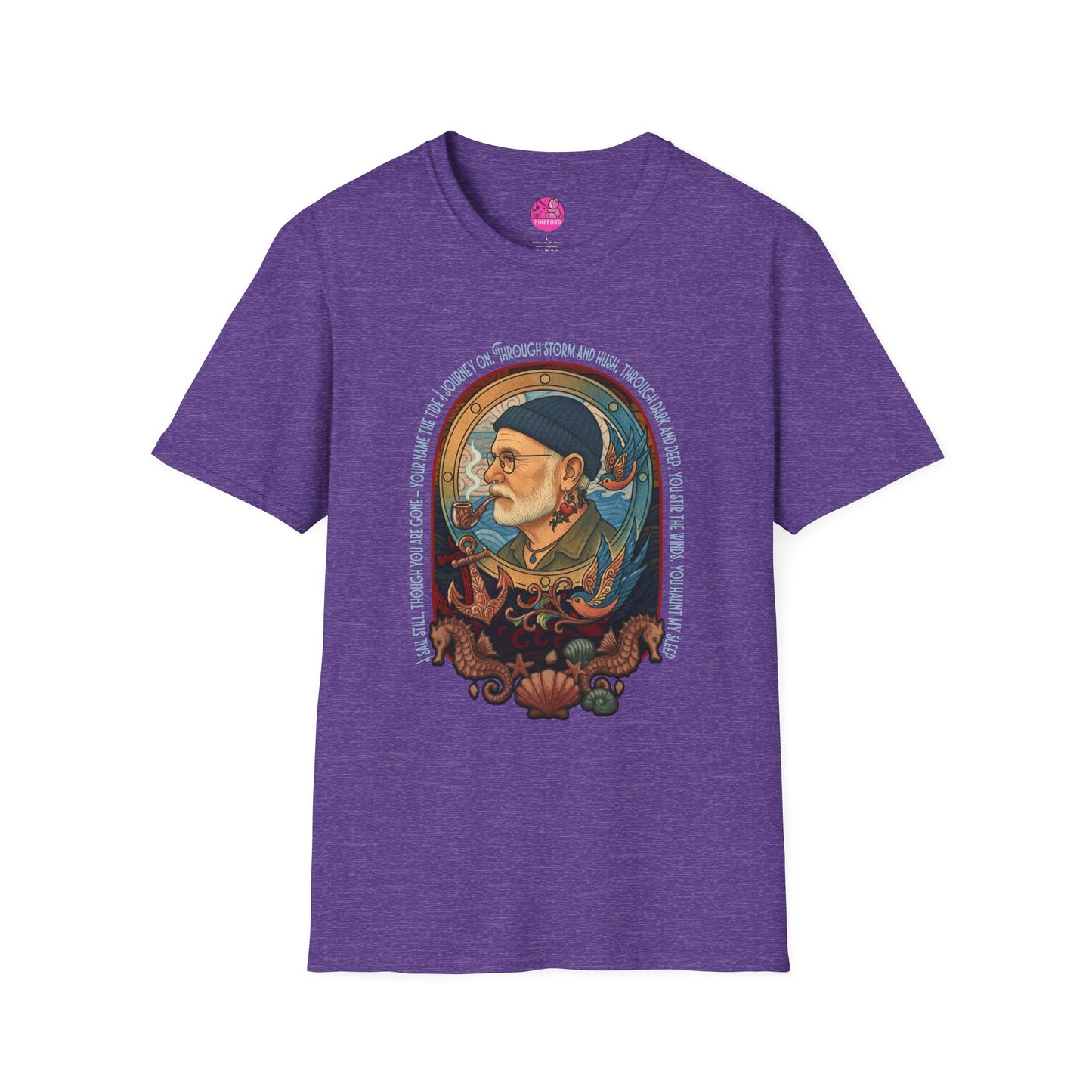 Nautical Anchor Unisex T-Shirt - Old Salt, Big Heart Design